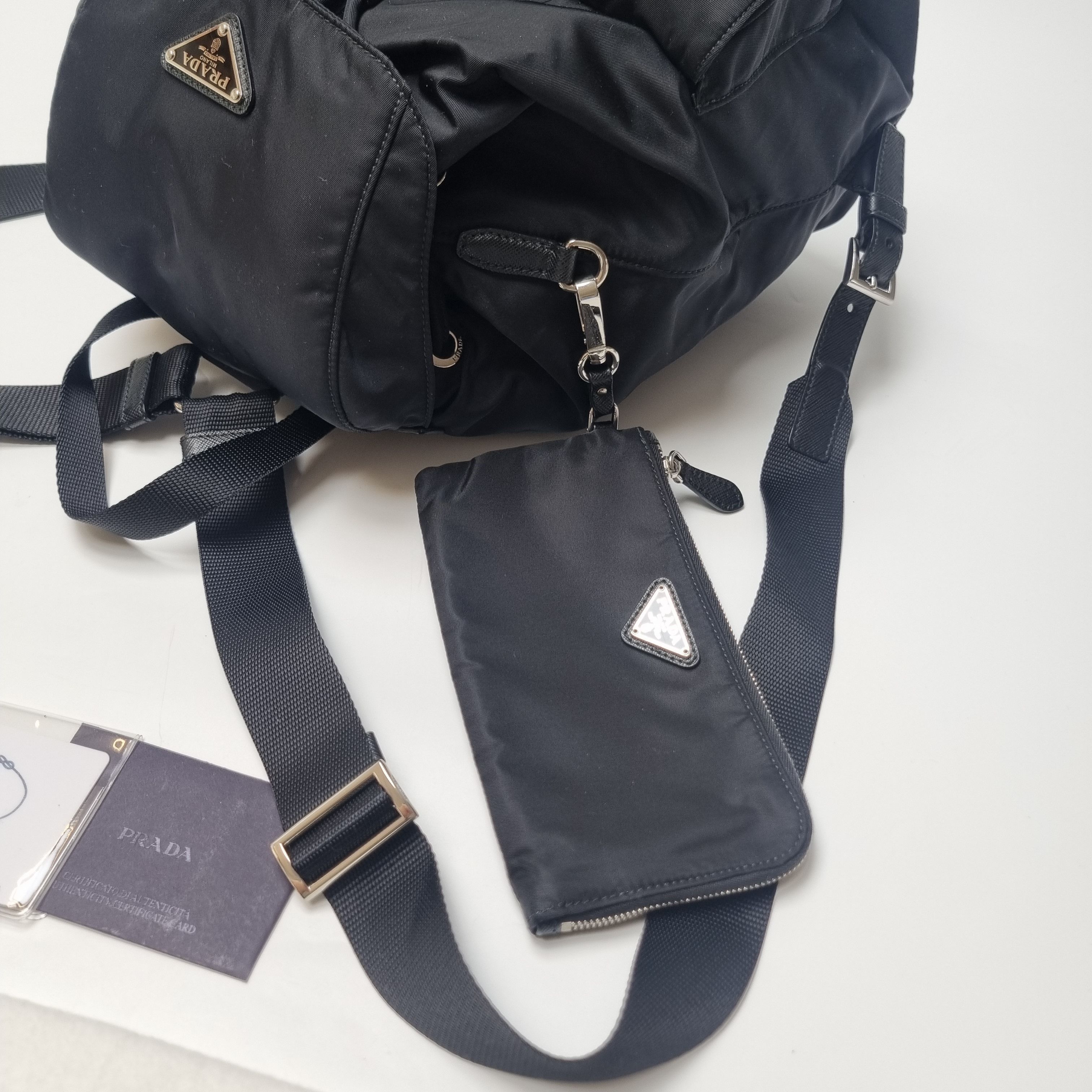 Prada Re-Nylon Backpack with Pouch (Top Quality, Full Set) Size ONE SIZE - 12 Thumbnail