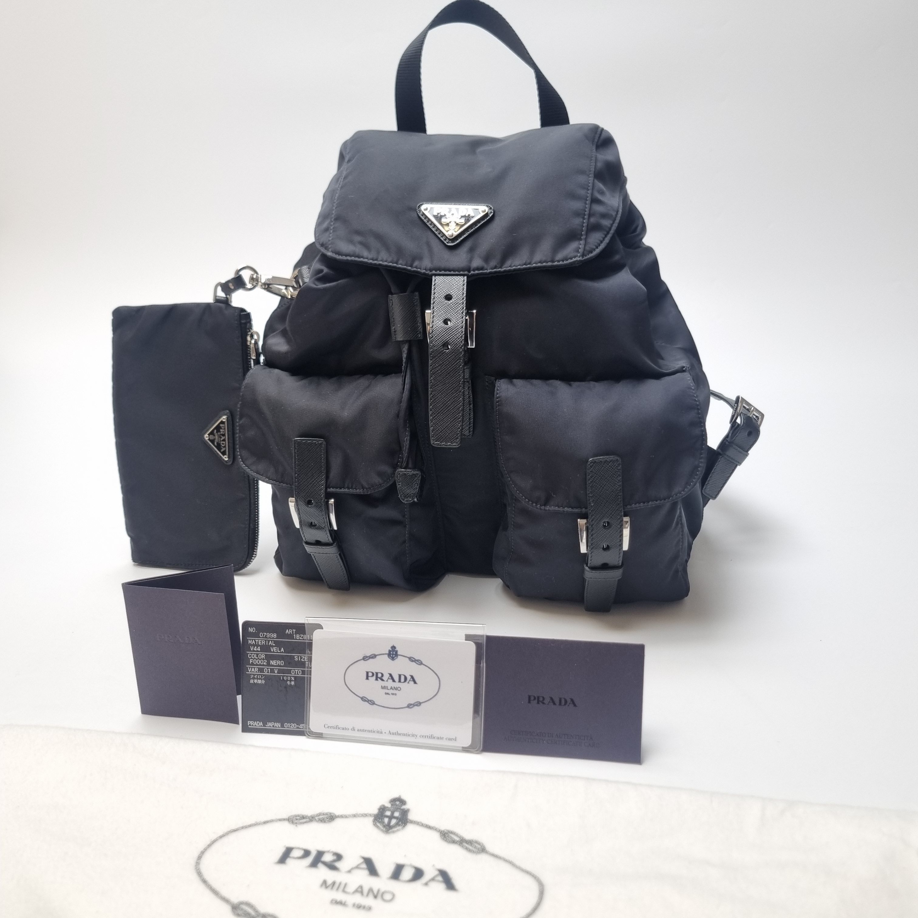 Prada Re-Nylon Backpack with Pouch (Top Quality, Full Set) Size ONE SIZE - 3 Thumbnail