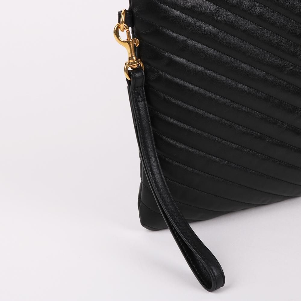 Yves Saint Laurent Matelassé Gold-Tone New Medium Clutch Bag Size ONE SIZE - 6 Thumbnail