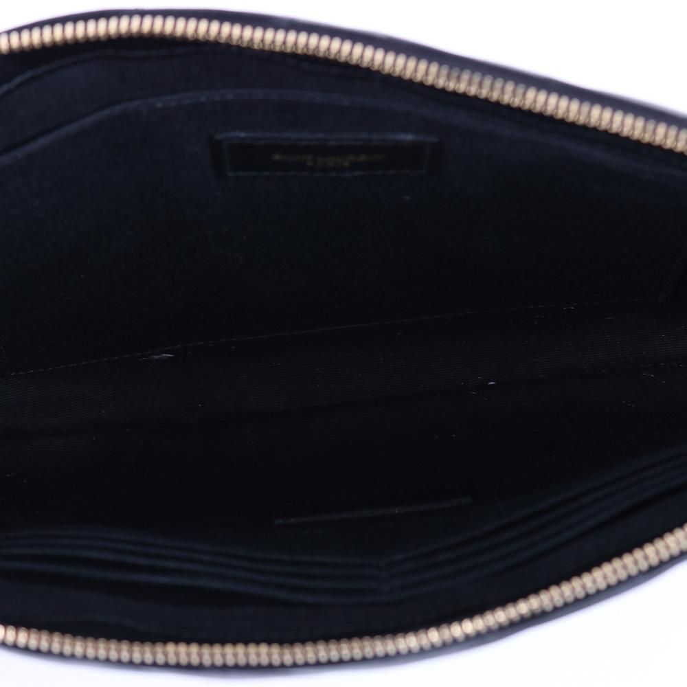 Yves Saint Laurent Matelassé Gold-Tone New Medium Clutch Bag Size ONE SIZE - 10 Thumbnail