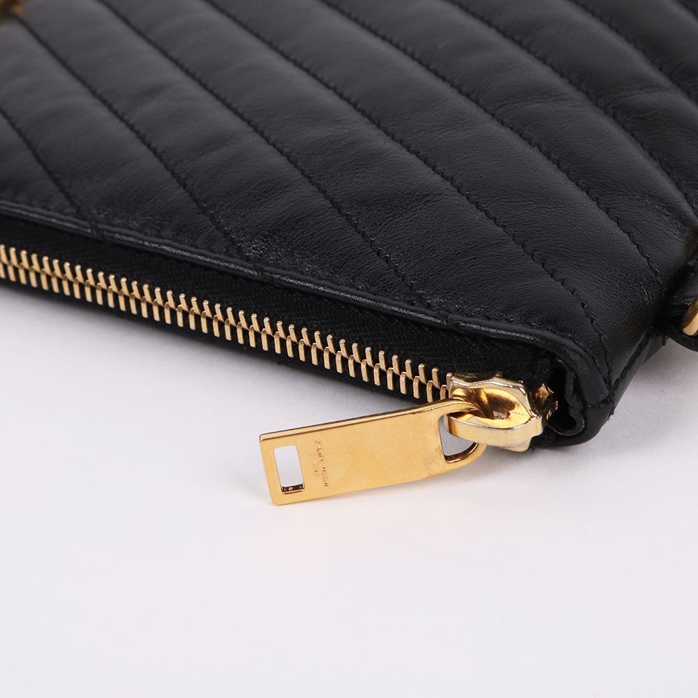 Yves Saint Laurent Matelassé Gold-Tone New Medium Clutch Bag Size ONE SIZE - 5 Thumbnail