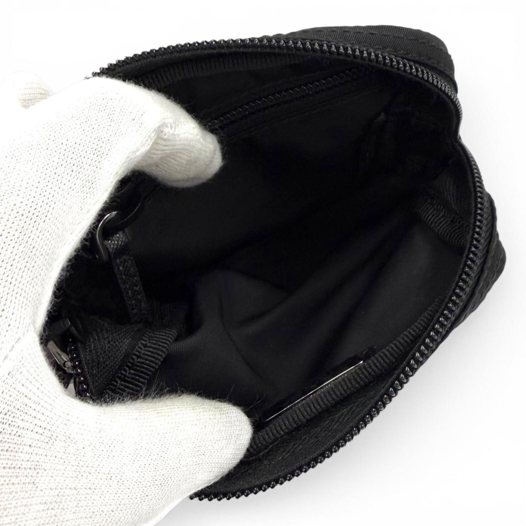Prada PRADA 1ND339 Micro Re-Nylon Pouch with FRID Tag, Triangle Logo, Cosmetic Pouch, Black, Made in Italy, Women's, Dust Bag Size ONE SIZE - 6 Thumbnail