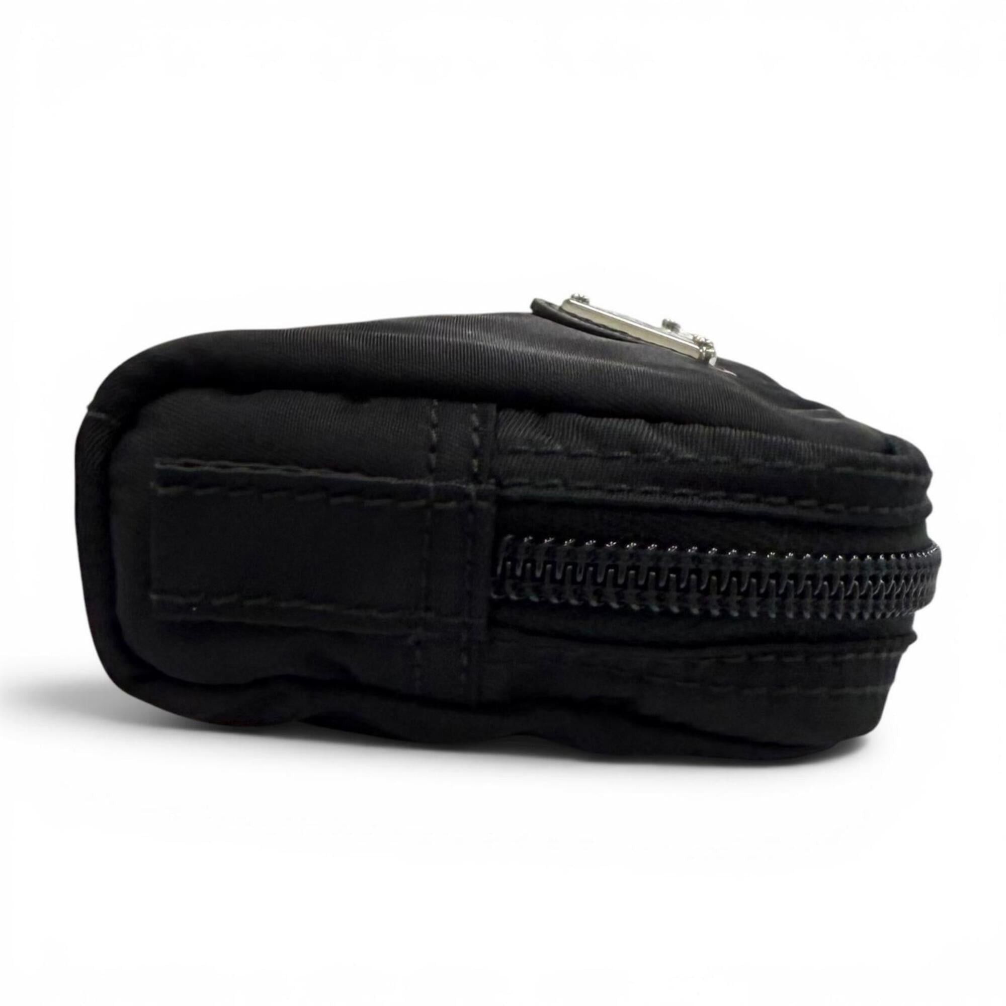 Prada PRADA 1ND339 Micro Re-Nylon Pouch with FRID Tag, Triangle Logo, Cosmetic Pouch, Black, Made in Italy, Women's, Dust Bag Size ONE SIZE - 4 Thumbnail