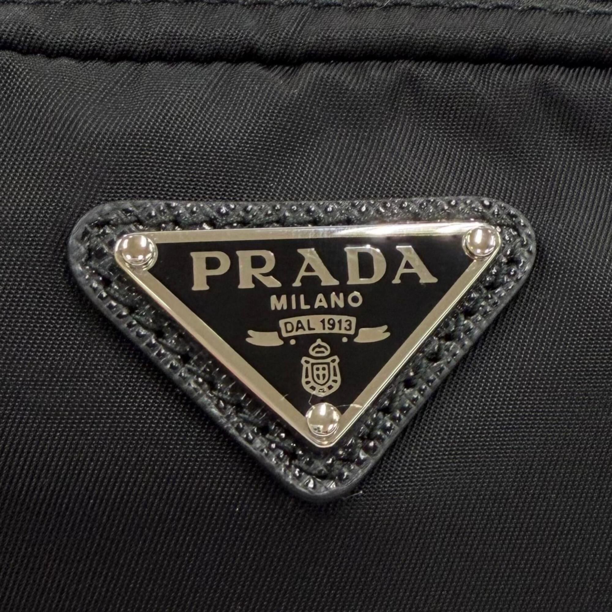 Prada PRADA 1ND339 Micro Re-Nylon Pouch with FRID Tag, Triangle Logo, Cosmetic Pouch, Black, Made in Italy, Women's, Dust Bag Size ONE SIZE - 8 Thumbnail