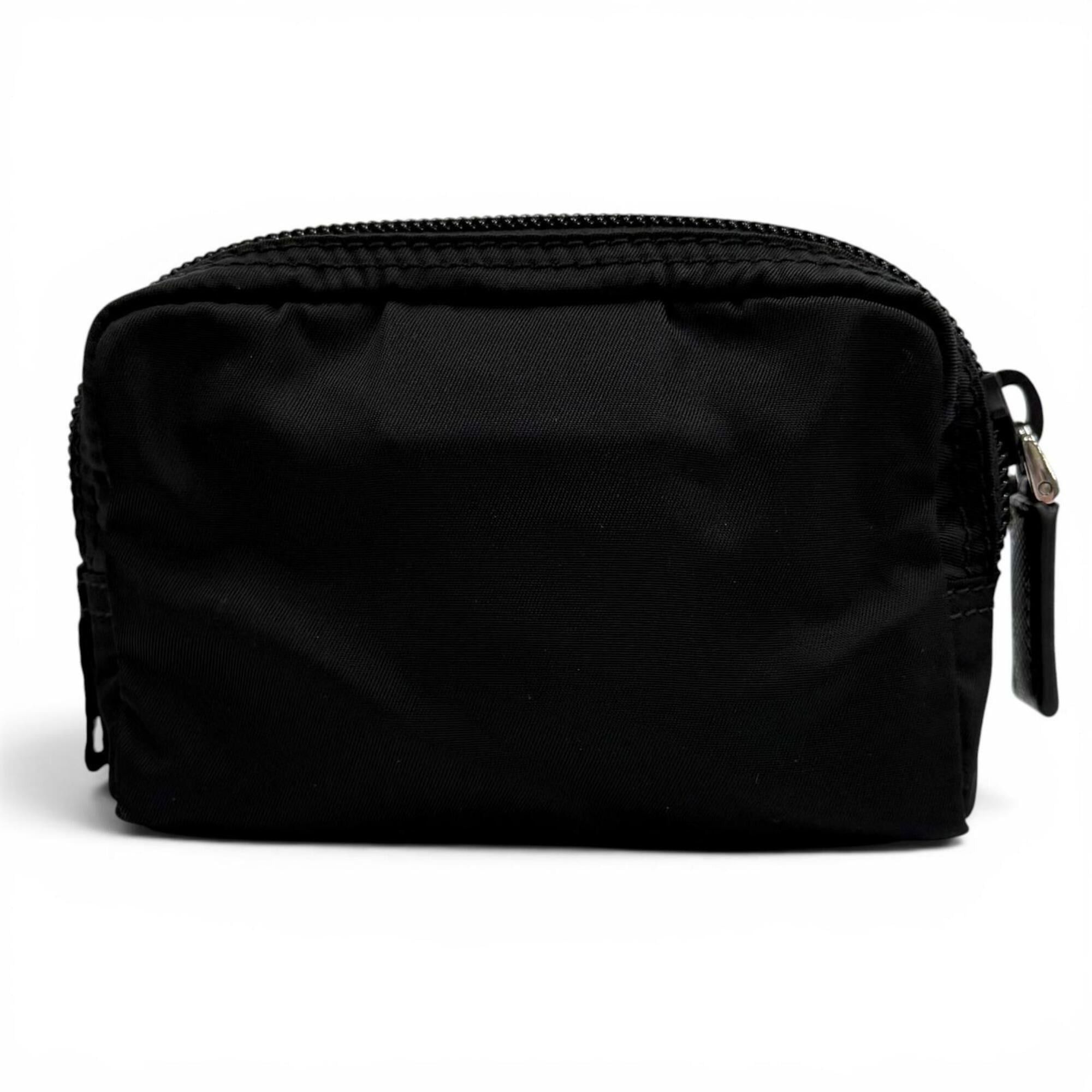 Prada PRADA 1ND339 Micro Re-Nylon Pouch with FRID Tag, Triangle Logo, Cosmetic Pouch, Black, Made in Italy, Women's, Dust Bag Size ONE SIZE - 3 Thumbnail