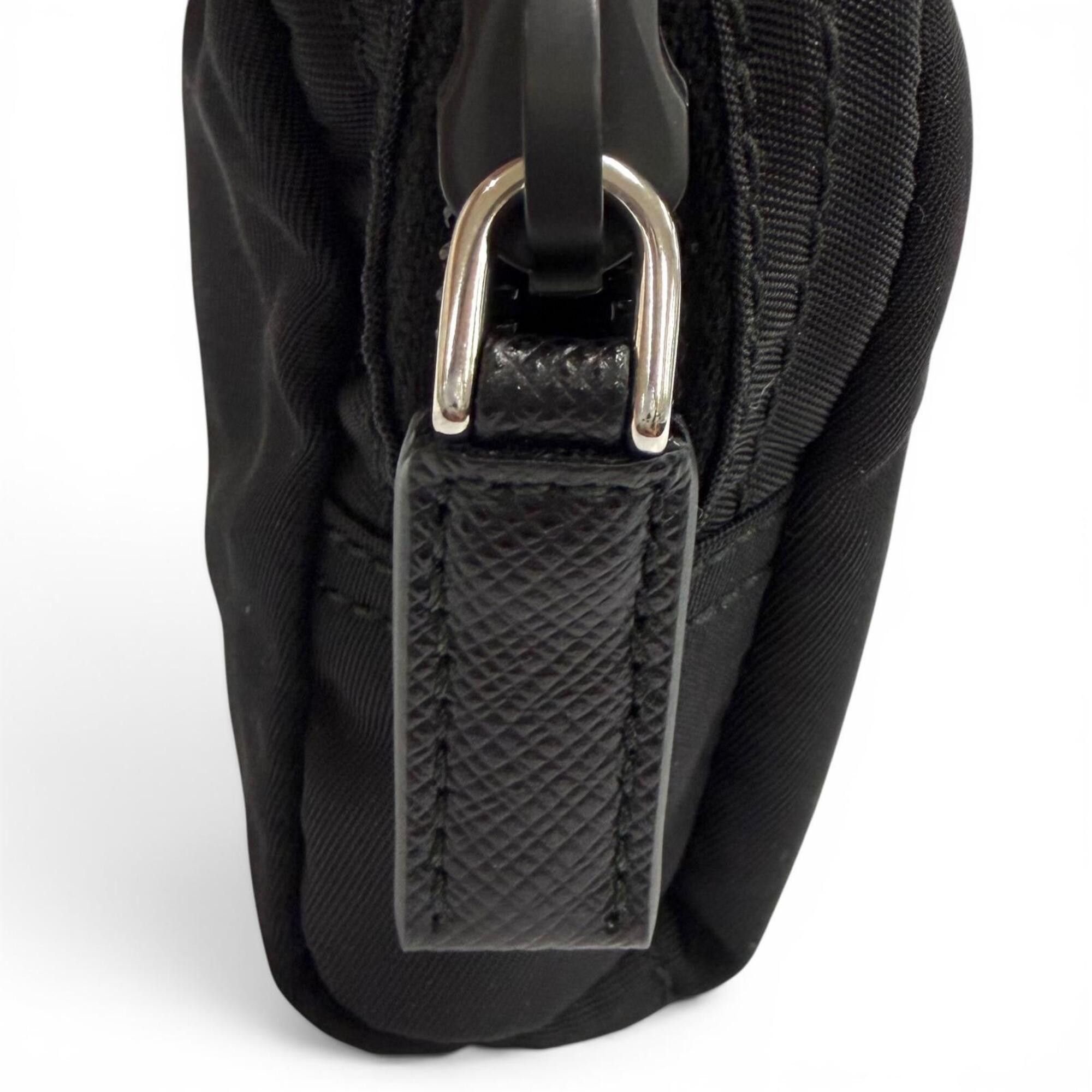 Prada PRADA 1ND339 Micro Re-Nylon Pouch with FRID Tag, Triangle Logo, Cosmetic Pouch, Black, Made in Italy, Women's, Dust Bag Size ONE SIZE - 9 Thumbnail
