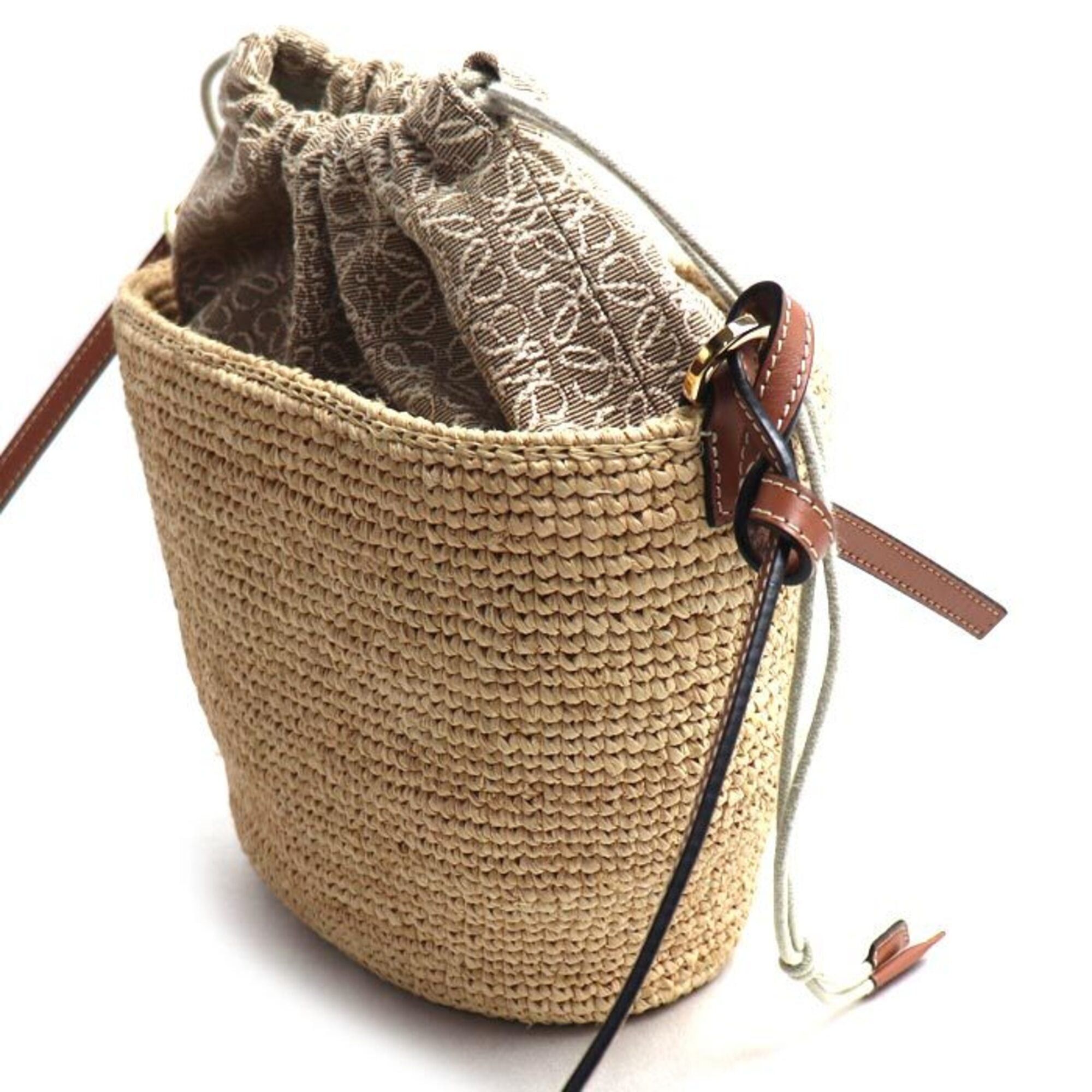 Loewe Loewe Pochette Shoulder Bag Natural x Tan A689C70X08 Women's Size ONE SIZE - 2 Thumbnail