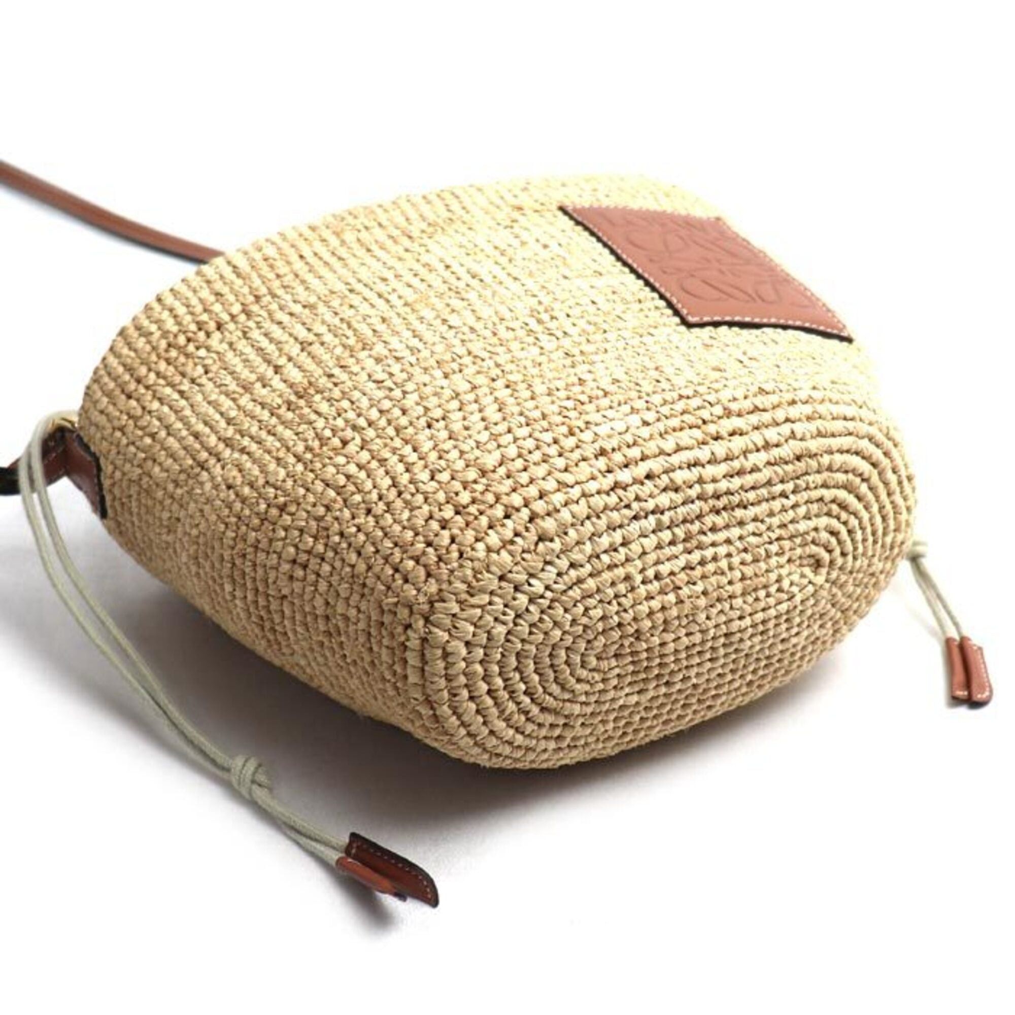 Loewe Loewe Pochette Shoulder Bag Natural x Tan A689C70X08 Women's Size ONE SIZE - 3 Thumbnail