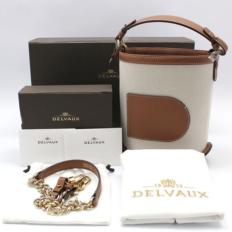 Delvaux Unused/ PIN Pang Pin Canvas Mini Bucket Bag Strap Size ONE SIZE - 2 Thumbnail