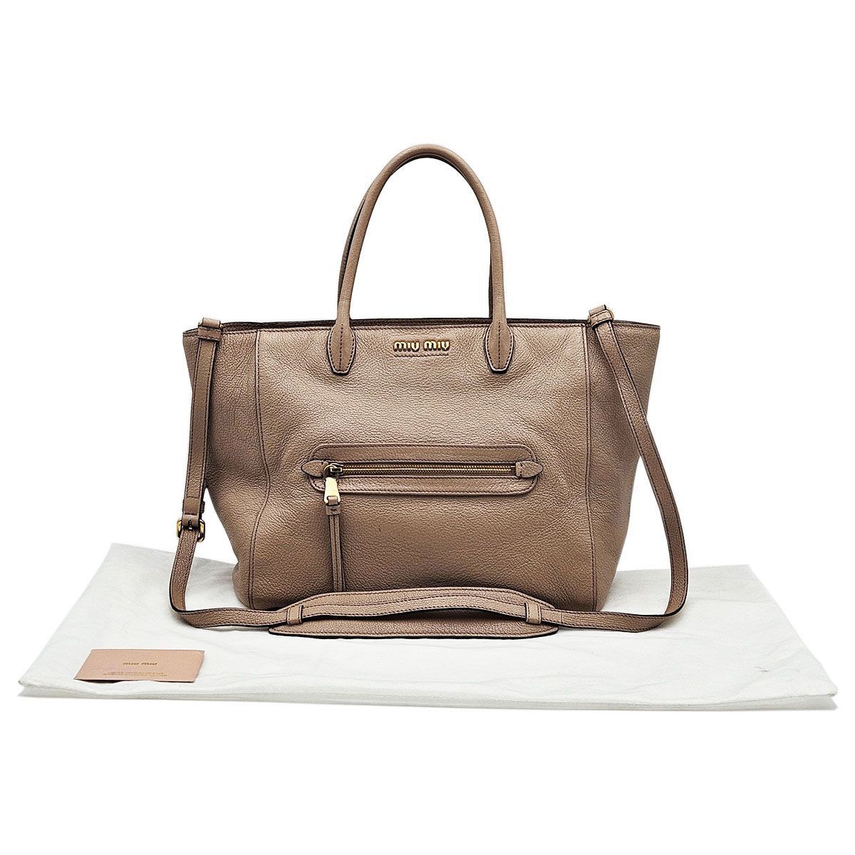 Miu Miu Indie Pink Leather Madras Size ONE SIZE - 3 Thumbnail