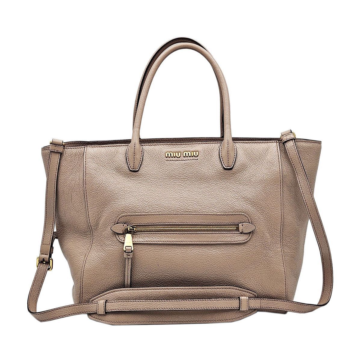 Miu Miu Indie Pink Leather Madras Size ONE SIZE - 2 Thumbnail