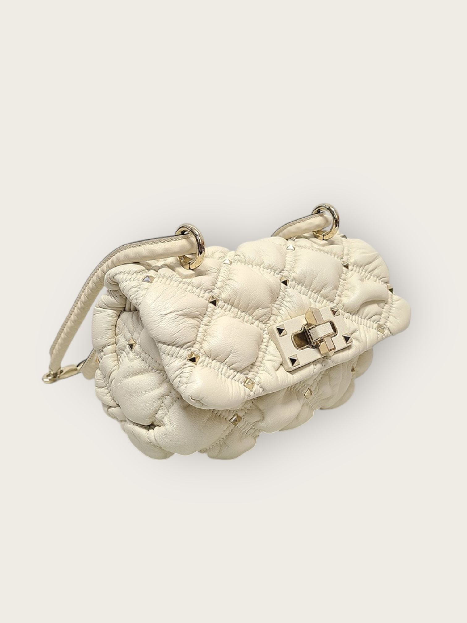Valentino Diamond Quilted Spike Me Small Shoulder Bag Size ONE SIZE - 3 Thumbnail