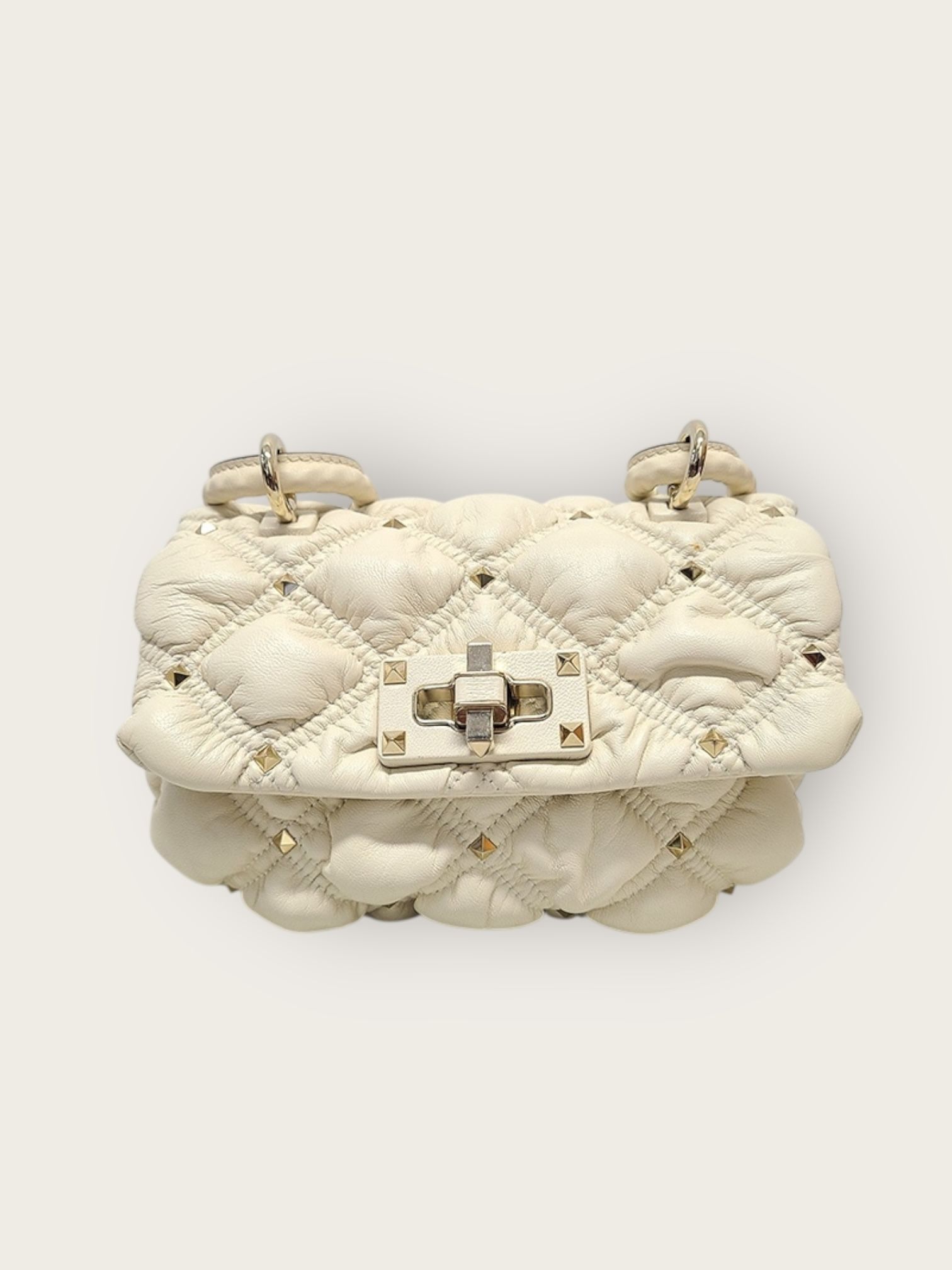 Valentino Diamond Quilted Spike Me Small Shoulder Bag Size ONE SIZE - 2 Thumbnail