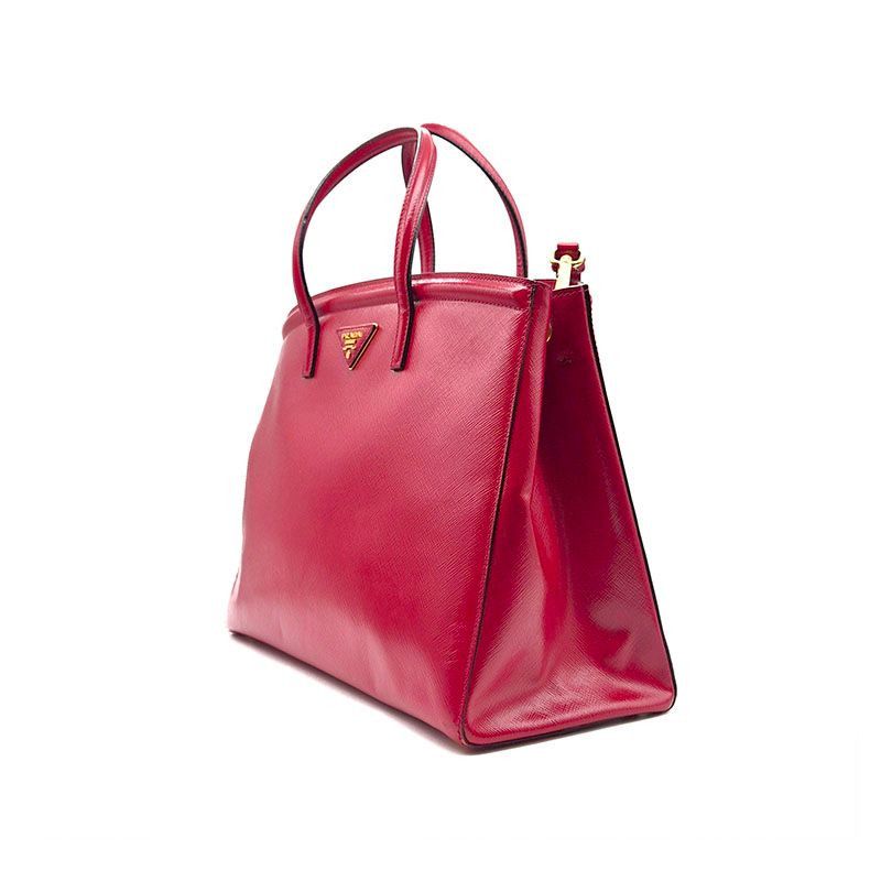 Prada Saffiano Vernice Tote and Shoulder Bag Size ONE SIZE - 2 Thumbnail