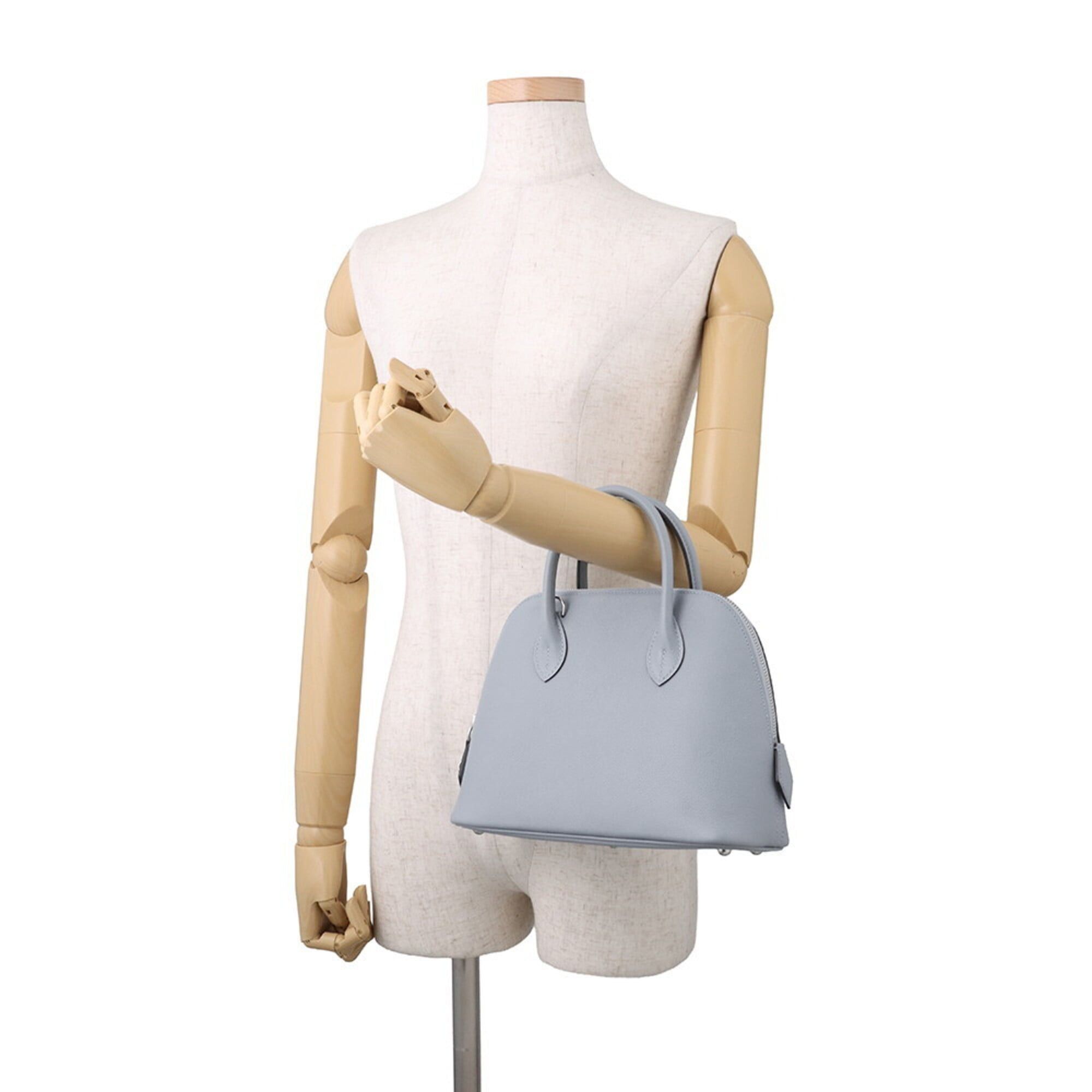 Hermes Hermes Bolide 1923 25 Verso Bleu Lin Glacier Evercolor U stamp 2-way shoulder bag handbag HERMES Size ONE SIZE - 4 Thumbnail
