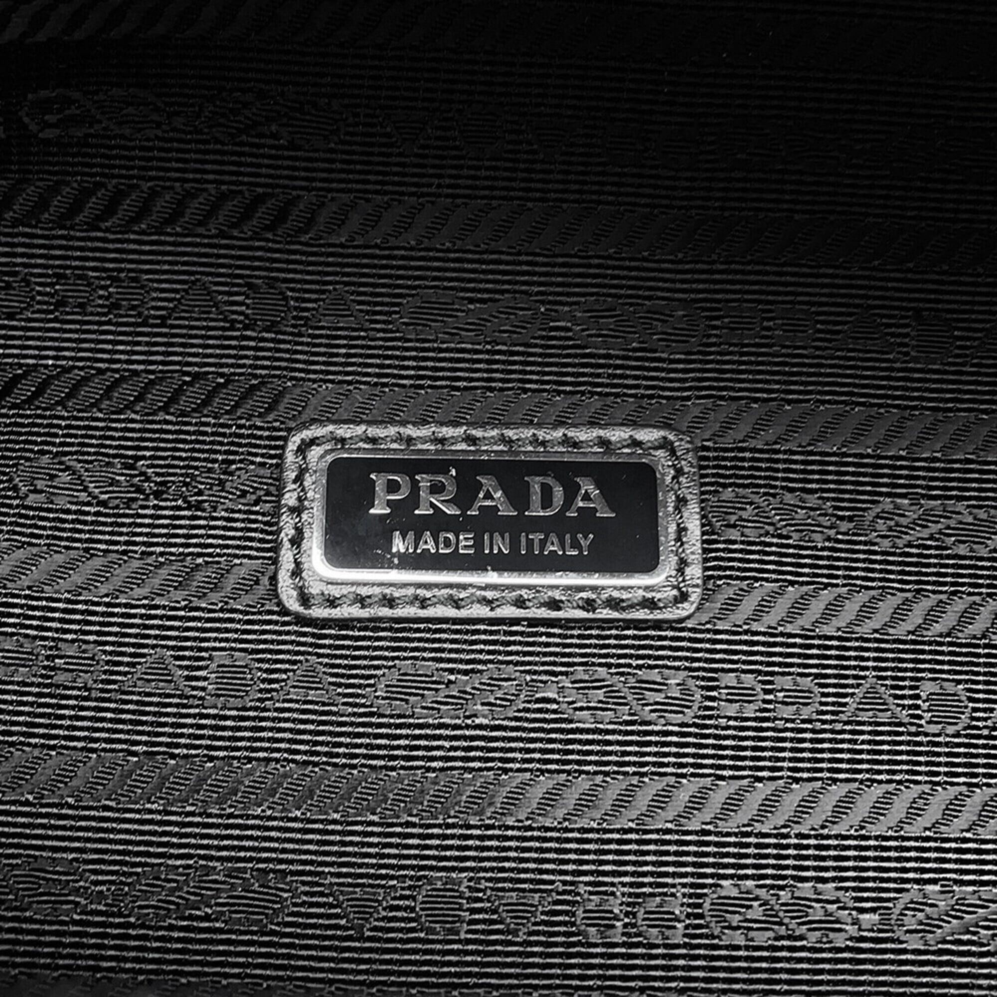 Prada Prada Triangle Shoulder Bag, Saffiano Leather, 2VL039, PRADA Body Black, Handbag, Size ONE SIZE - 12 Thumbnail