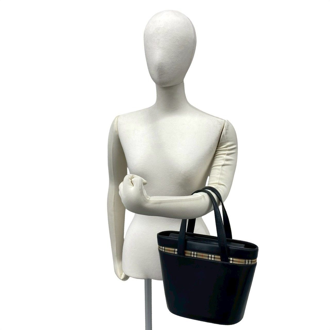 Burberry Burberry Burberry Calf Leather Tote Bag Leather Tote Bag DUTY FREE for USA Size ONE SIZE - 3 Thumbnail
