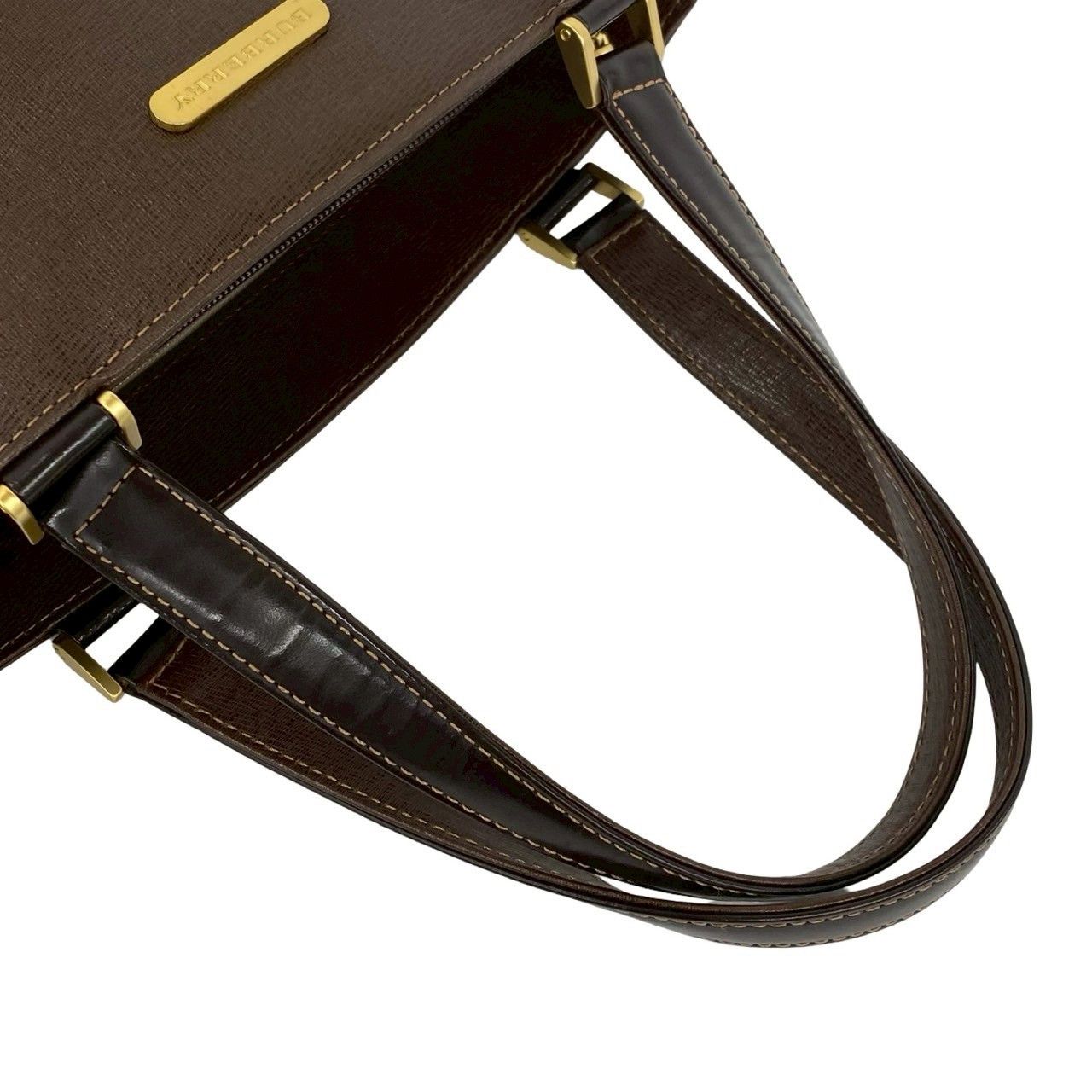 Burberry Burberry Burberry Leather Handbag Leather Tote Bag DUTY FREE for USA Size ONE SIZE - 5 Thumbnail