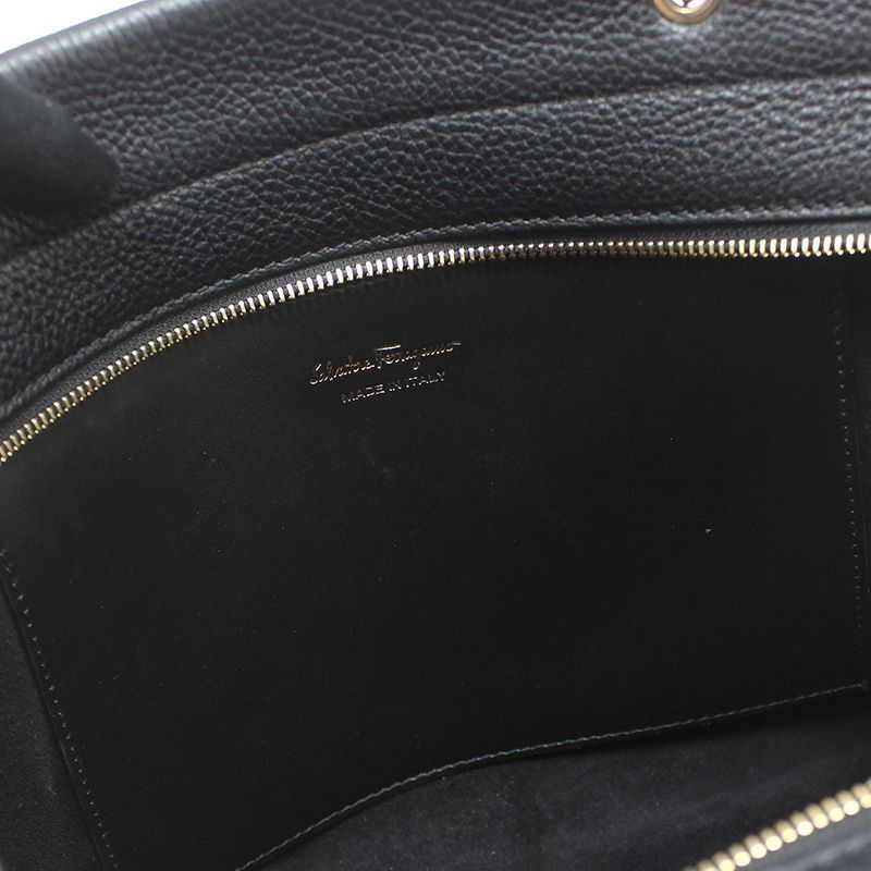 Salvatore Ferragamo Black Gancini Meera Shoulder Bag Size ONE SIZE - 12 Thumbnail
