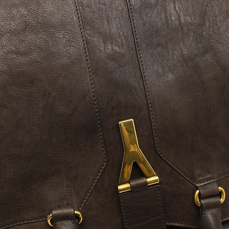 Yves Saint Laurent Yves Saint Laurent Cabas Chyc Medium Gold Logo Tote Bag Size ONE SIZE - 7 Thumbnail