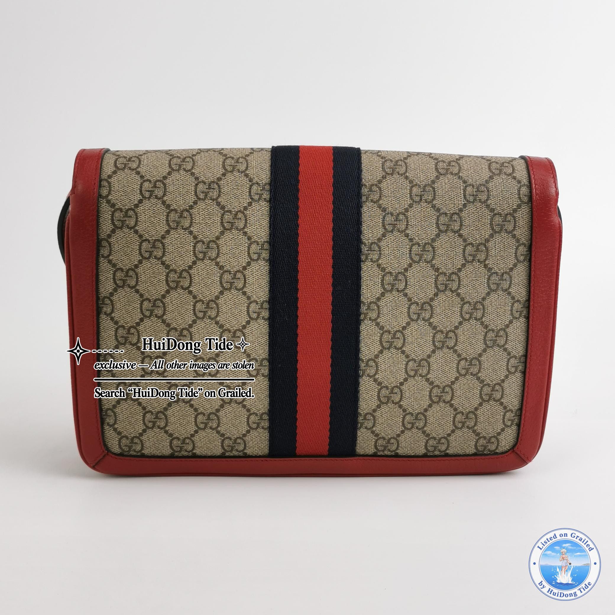 Gucci Gucci Queen Margaret Bee Stripe Shoulder Bag Size ONE SIZE - 5 Thumbnail