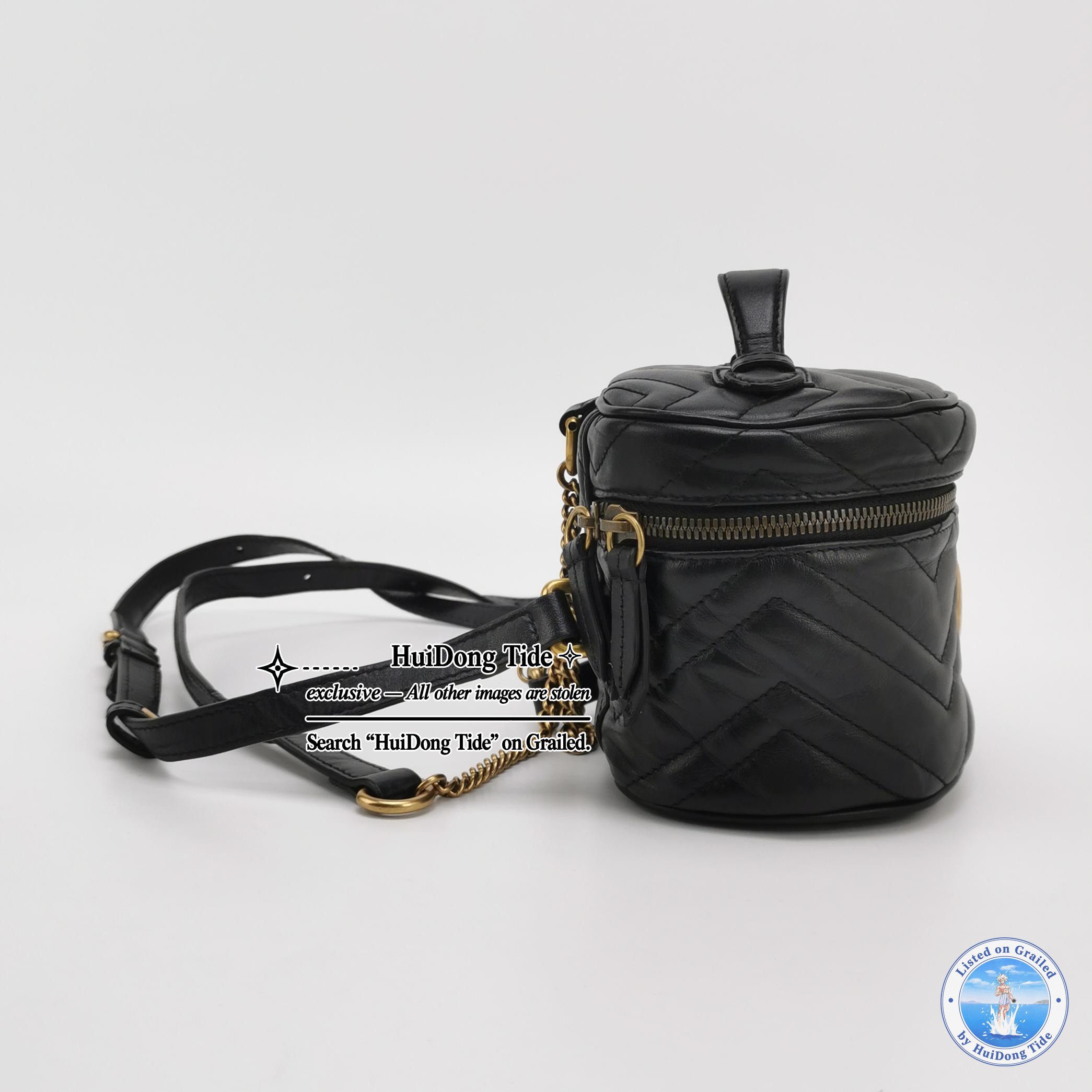 Gucci Gucci GG Marmont Matelasse Leather Mini Backpack One Size Size ONE SIZE - 4 Thumbnail