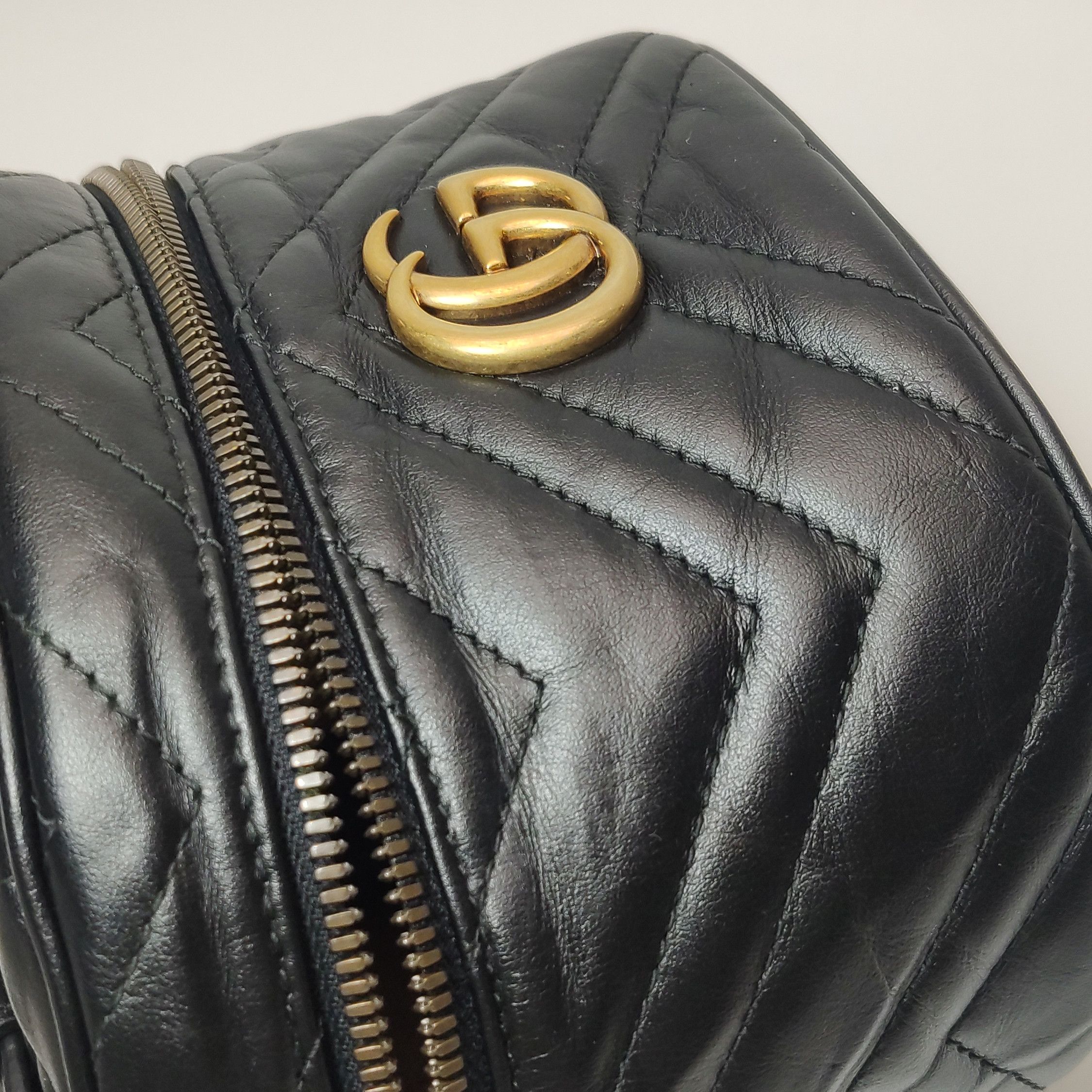 Gucci Gucci GG Marmont Matelasse Leather Mini Backpack One Size Size ONE SIZE - 17 Thumbnail