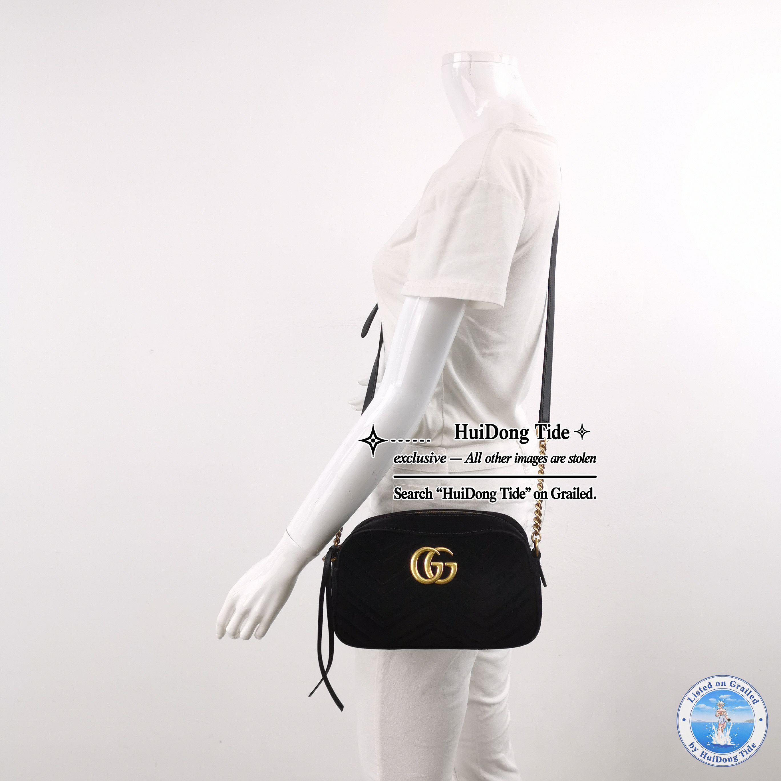 Gucci Gucci GG Marmont Velvet Camera Bag Size OS Size ONE SIZE - 2 Thumbnail