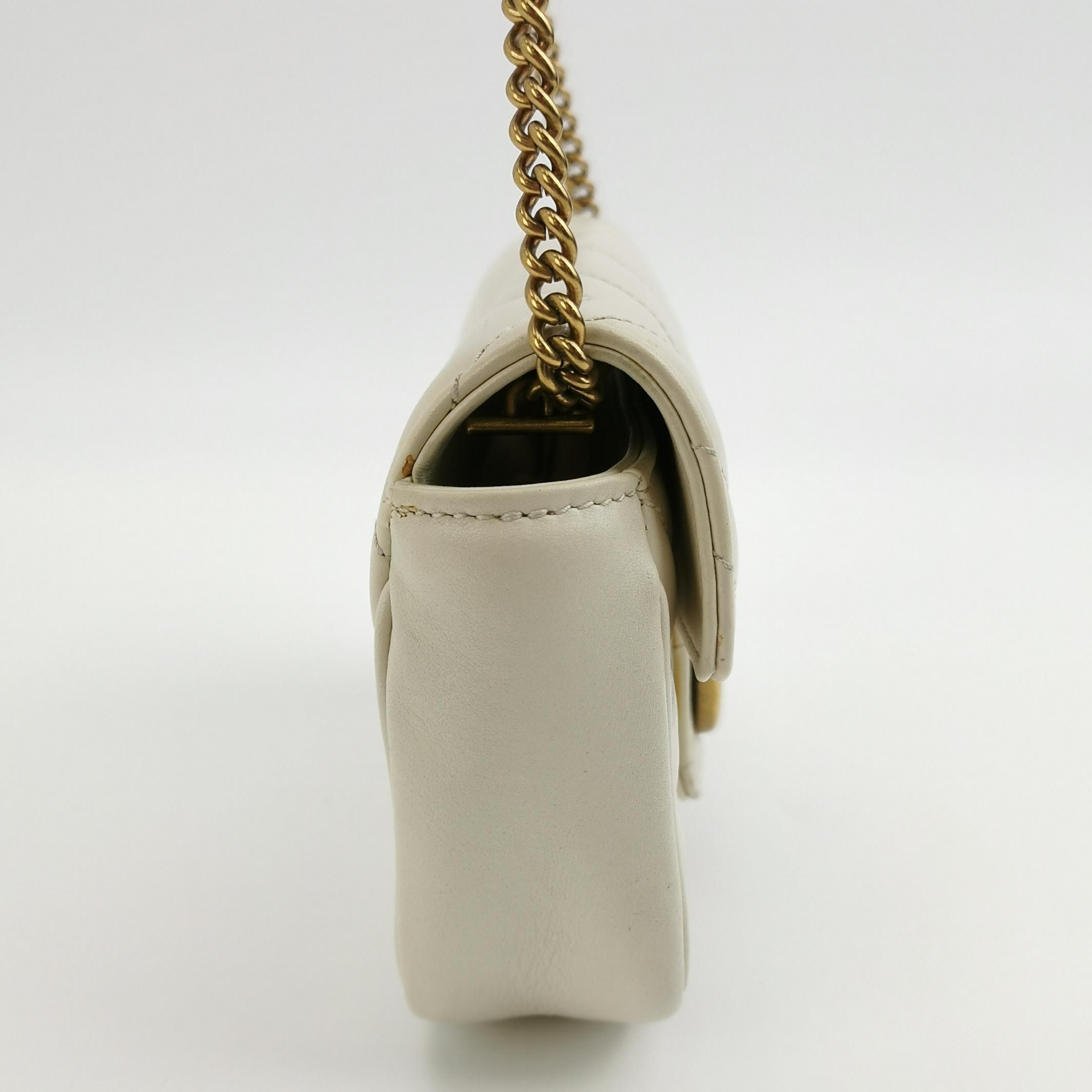 Gucci Gucci GG Marmont Mini Leather Shoulder Bag Size OS Size ONE SIZE - 4 Thumbnail