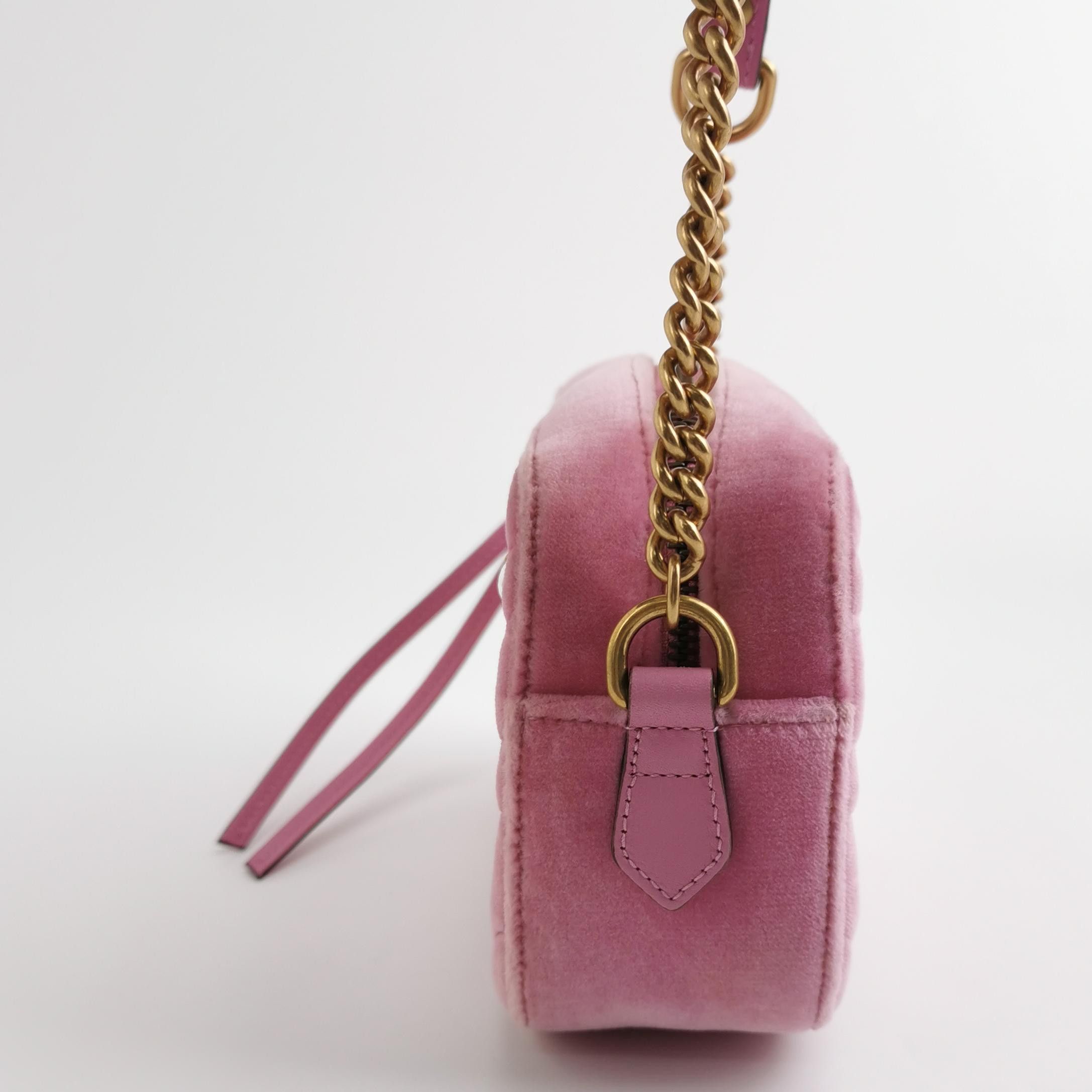 Gucci Gucci GG Marmont Velvet Crystal Shoulder Bag Size OS Size ONE SIZE - 3 Thumbnail