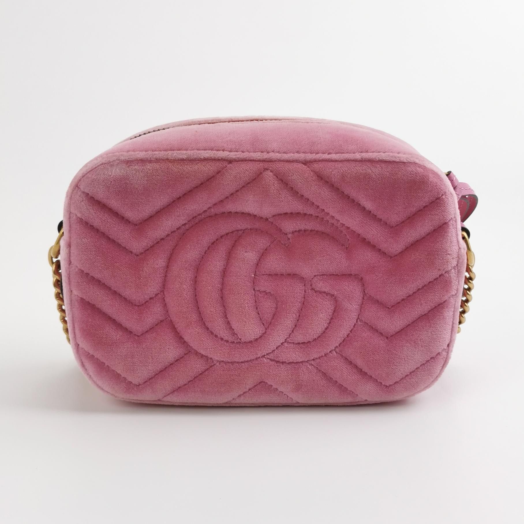 Gucci Gucci GG Marmont Velvet Crystal Shoulder Bag Size OS Size ONE SIZE - 5 Thumbnail