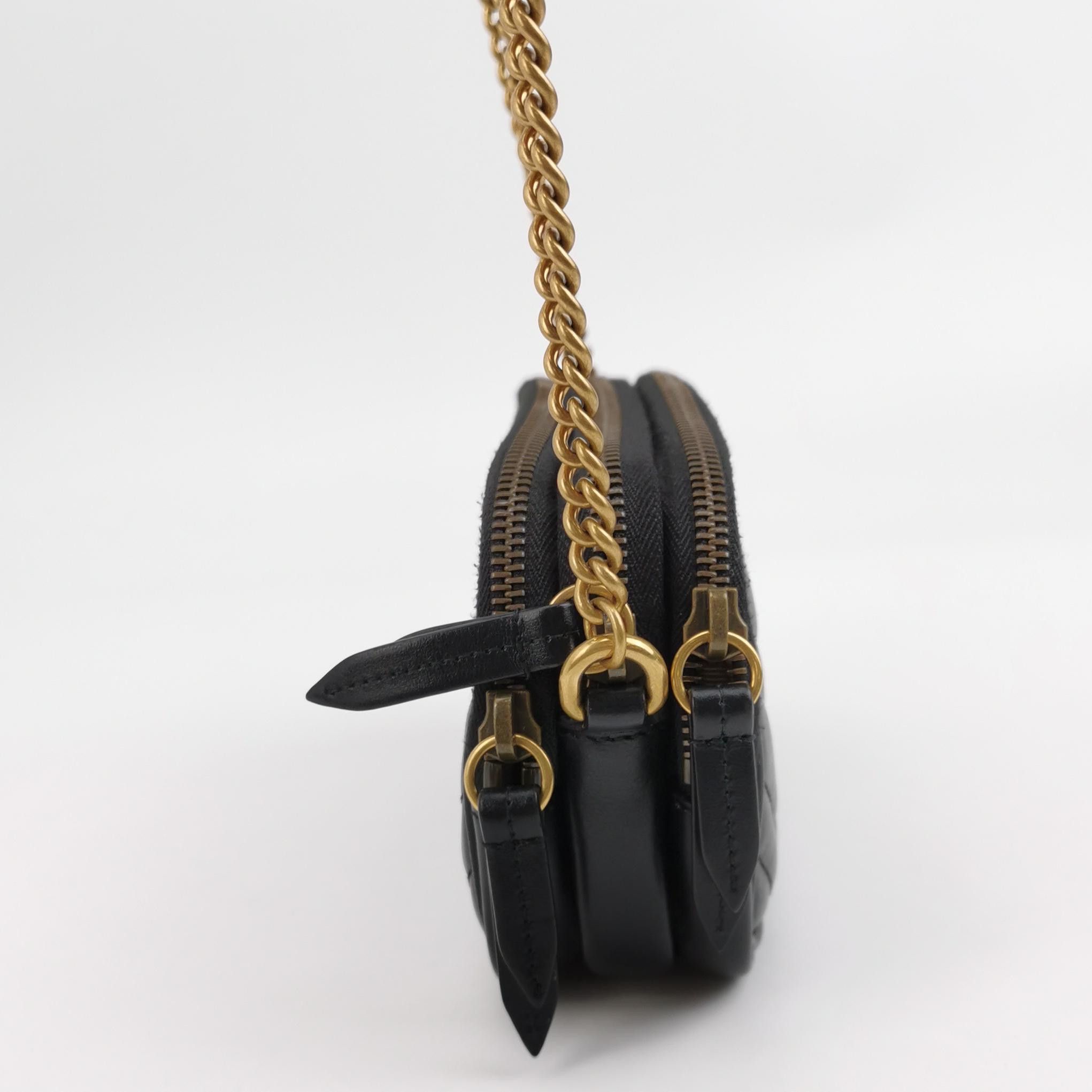Gucci Gucci GG Marmont Matelassé Leather Chain Bag ONE SIZE Size ONE SIZE - 4 Thumbnail