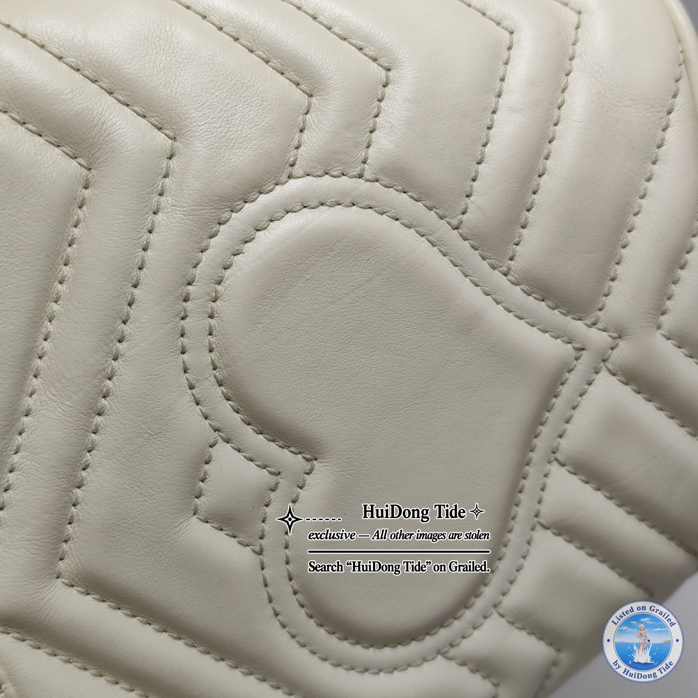 Gucci Gucci GG Marmont White Leather Mini Bucket Bag ONE SIZE Size ONE SIZE - 13 Thumbnail