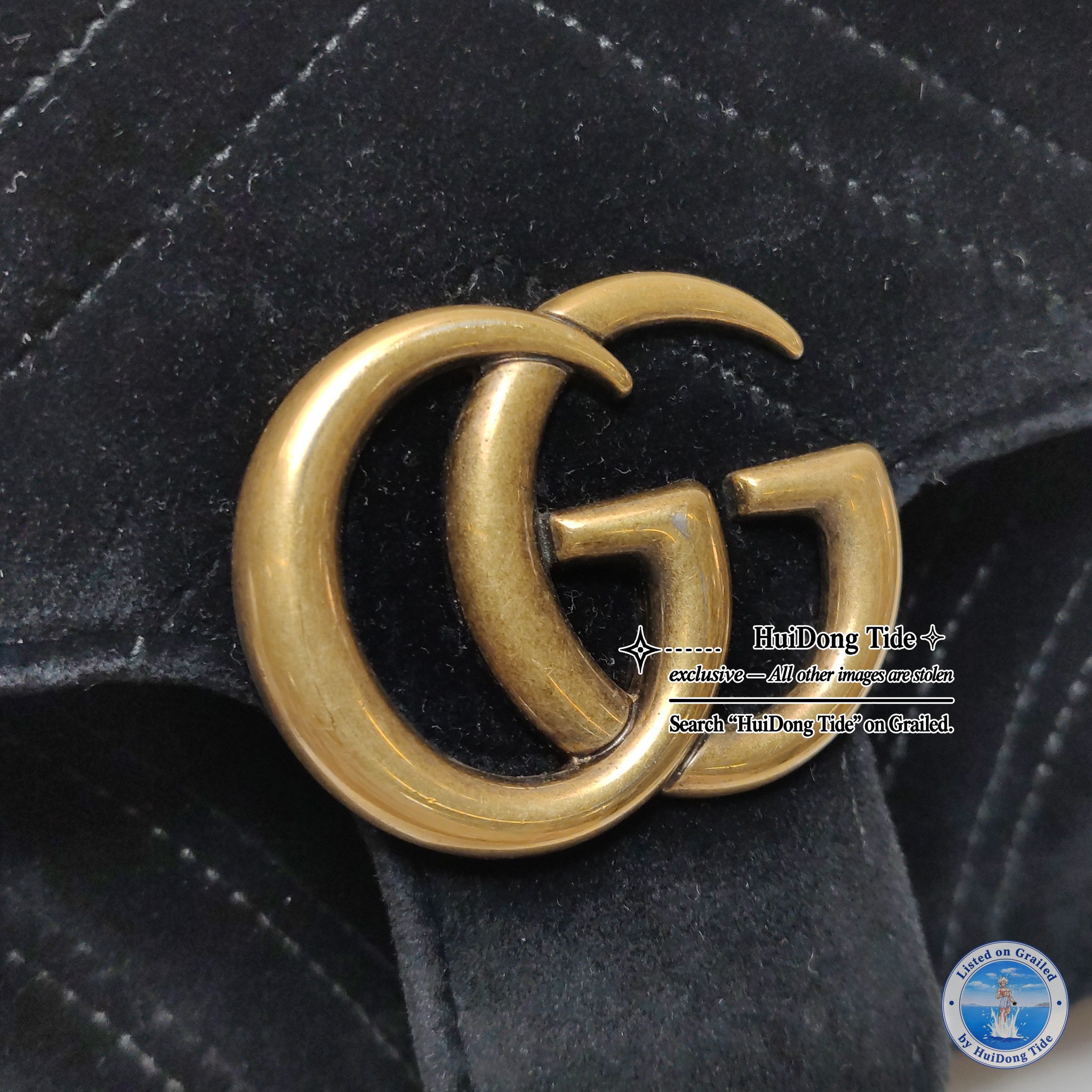 Gucci Gucci GG Marmont Velvet Shoulder Bag Size ONE SIZE - 12 Thumbnail