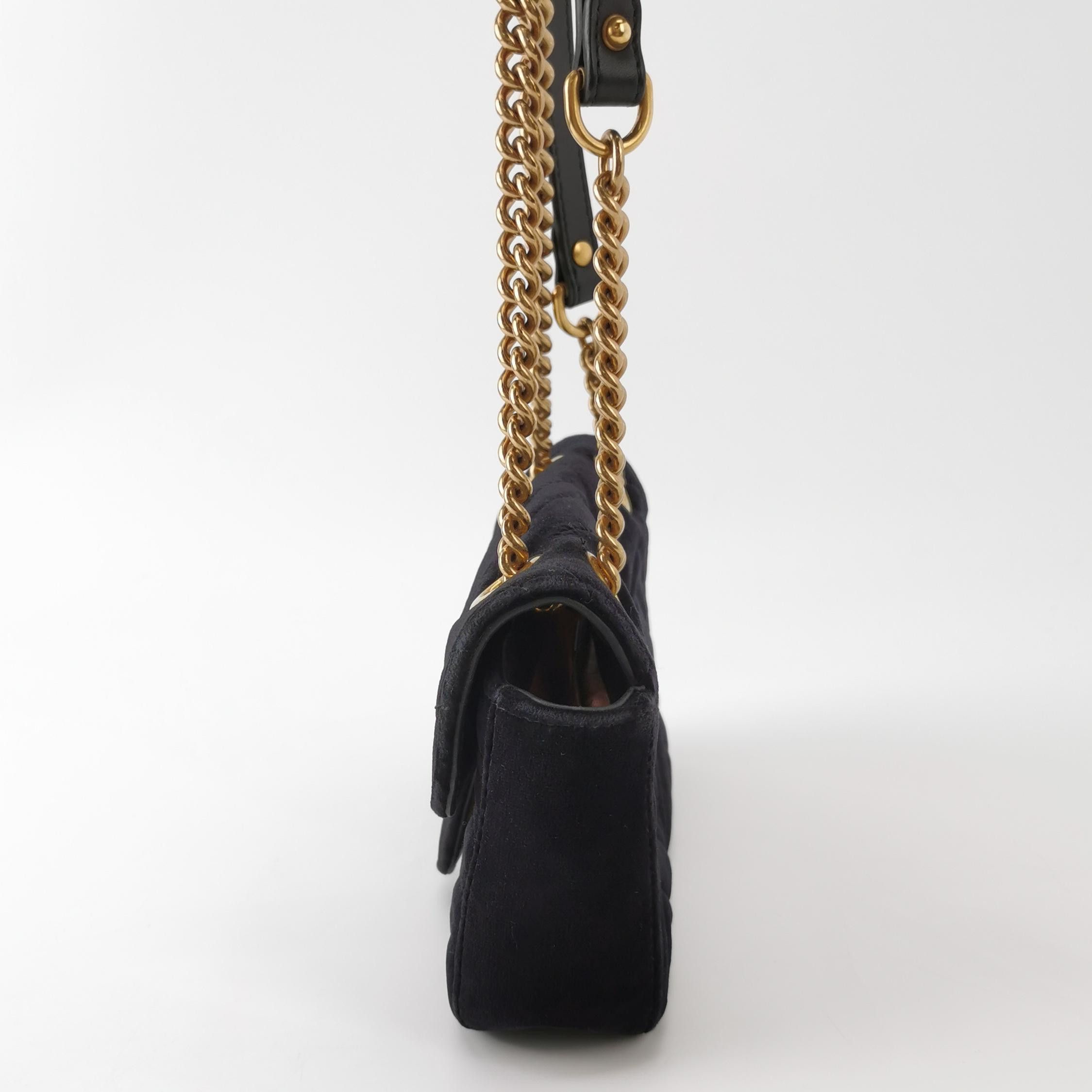 Gucci Gucci GG Marmont Velvet Shoulder Bag Size ONE SIZE - 3 Thumbnail