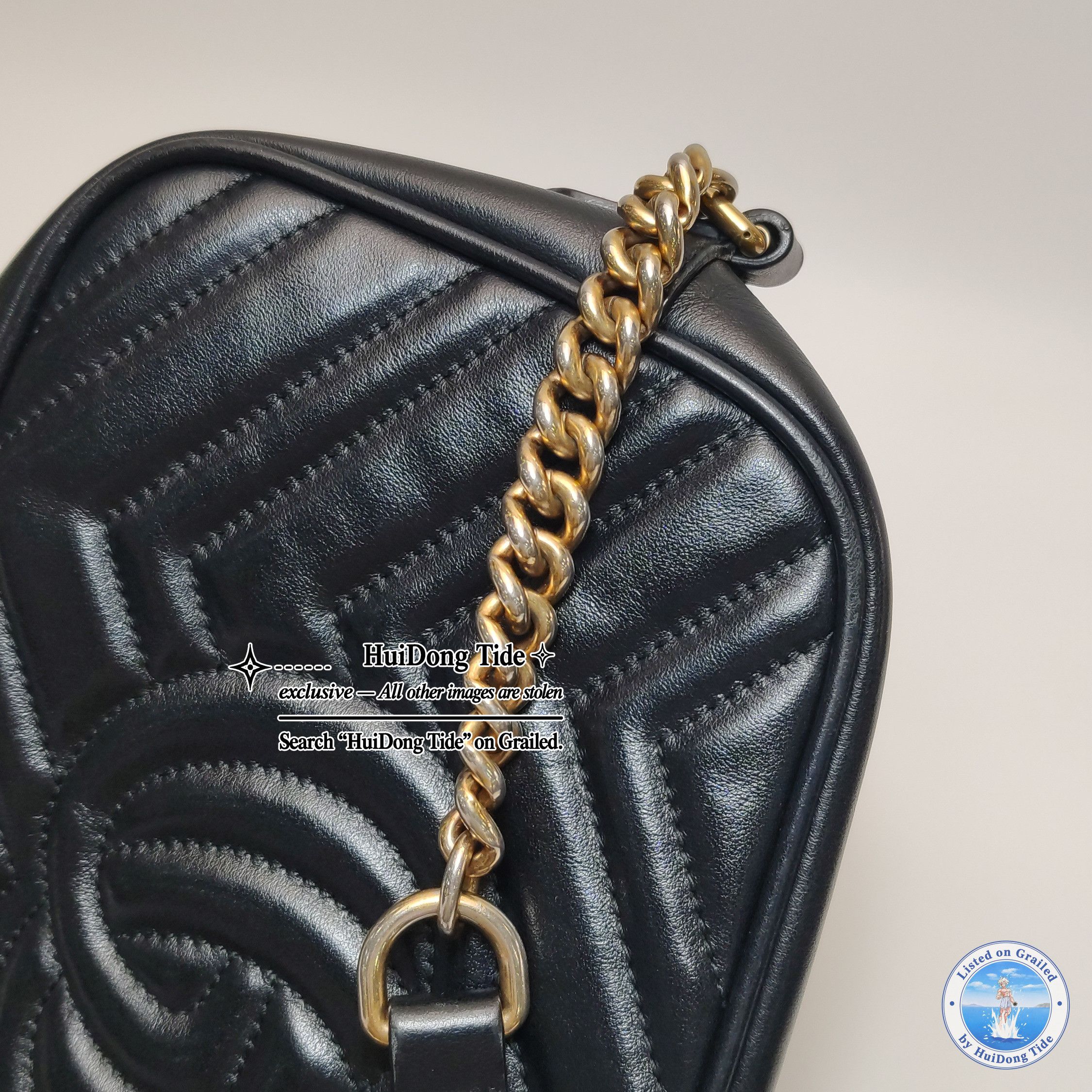 Gucci Gucci GG Marmont V-Quilted Leather Shoulder Bag Size ONE SIZE - 14 Thumbnail
