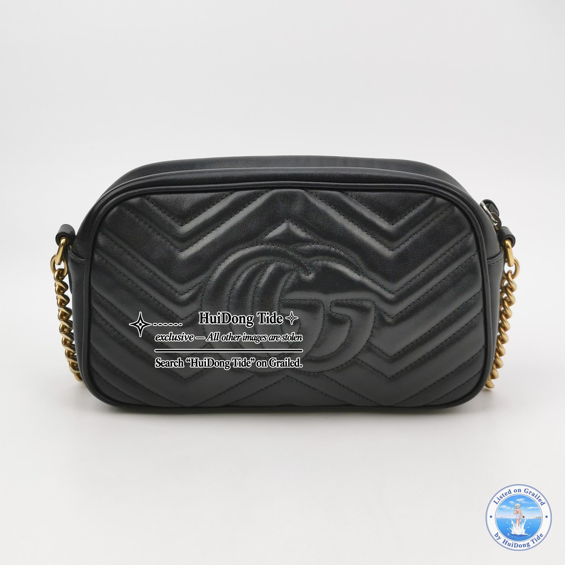 Gucci Gucci GG Marmont V-Quilted Leather Shoulder Bag Size ONE SIZE - 4 Thumbnail