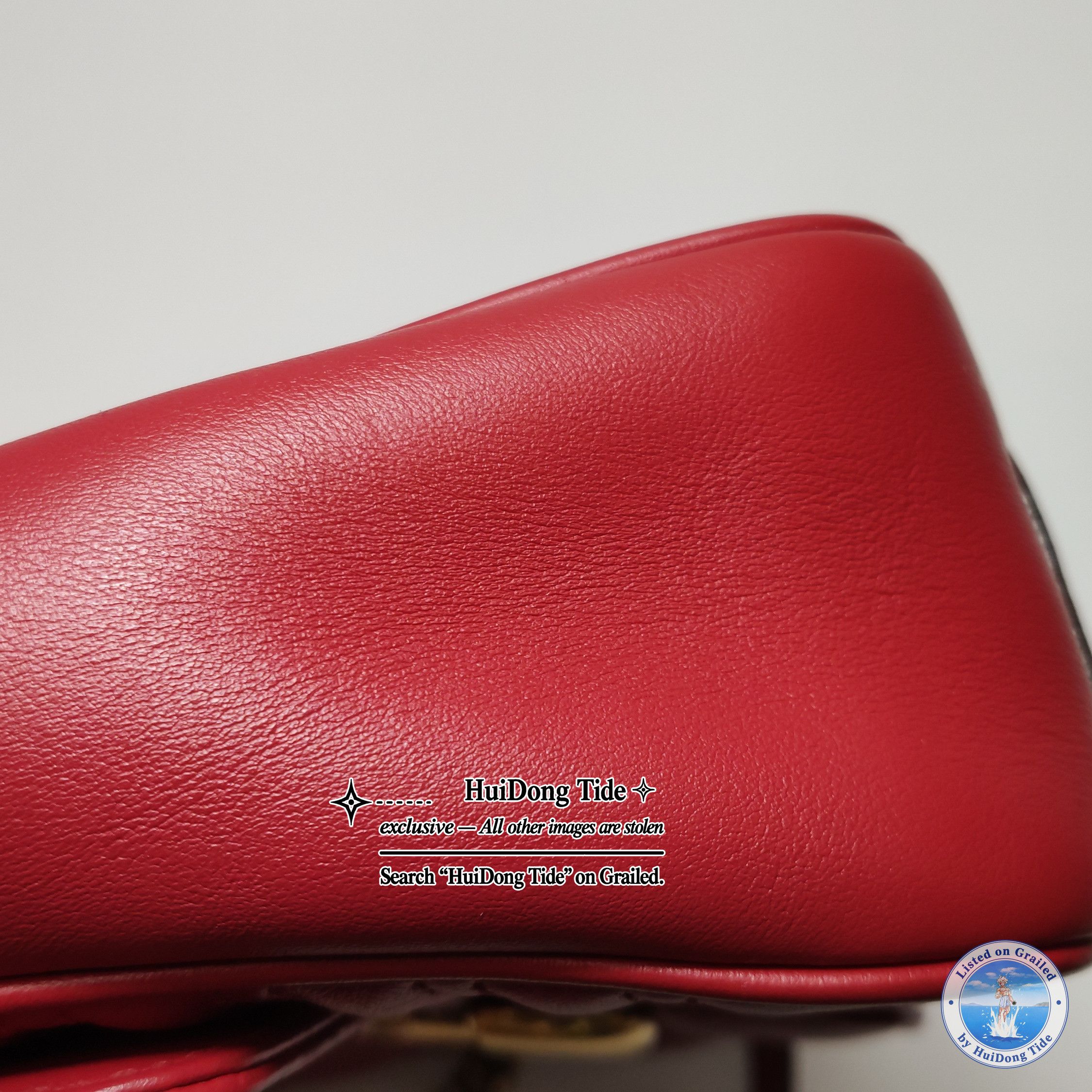 Gucci Gucci GG Marmont Red Leather Shoulder Bag Size ONE SIZE - 15 Thumbnail