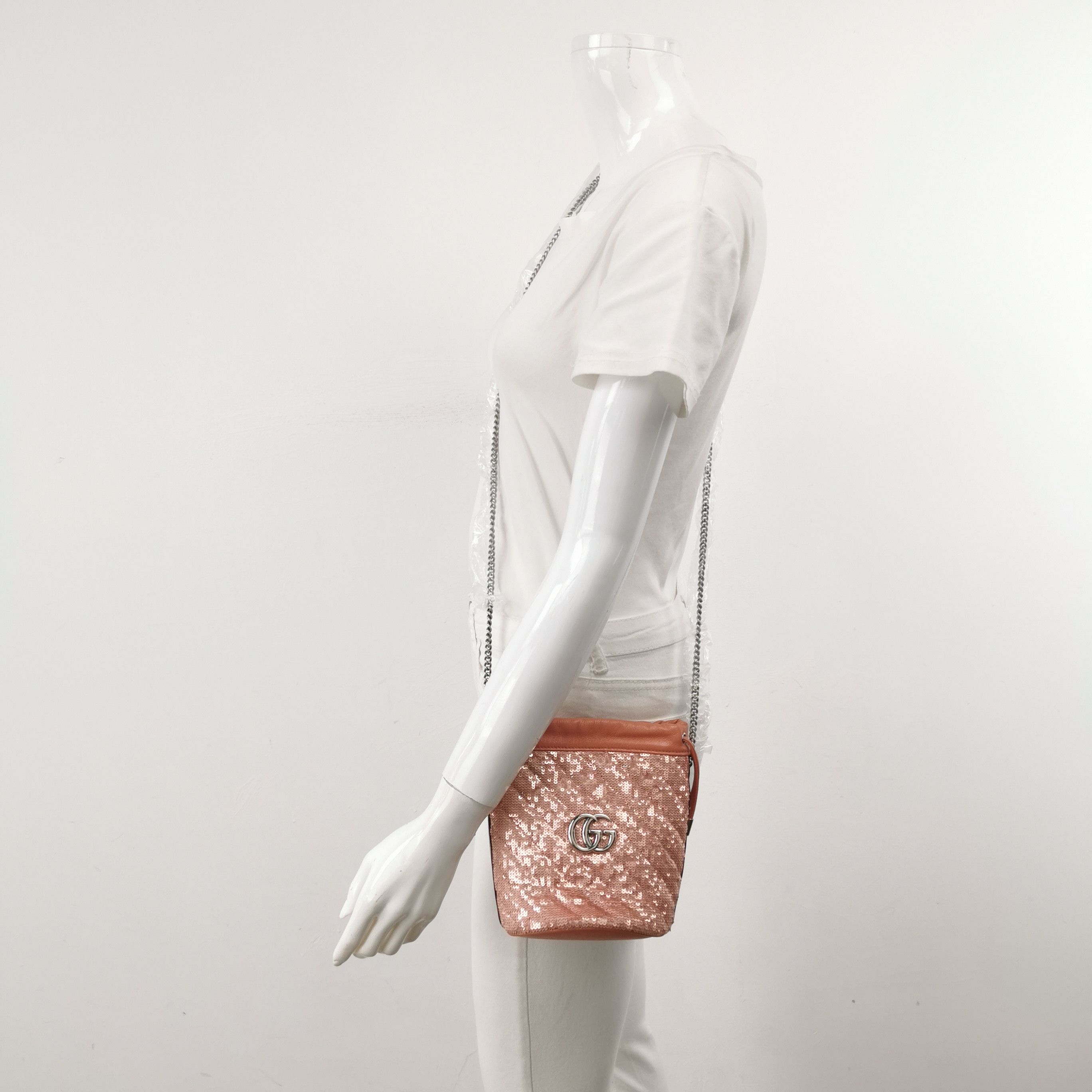 Gucci Gucci GG Marmont Sequin Bucket Bag Size ONE SIZE Size ONE SIZE - 2 Thumbnail