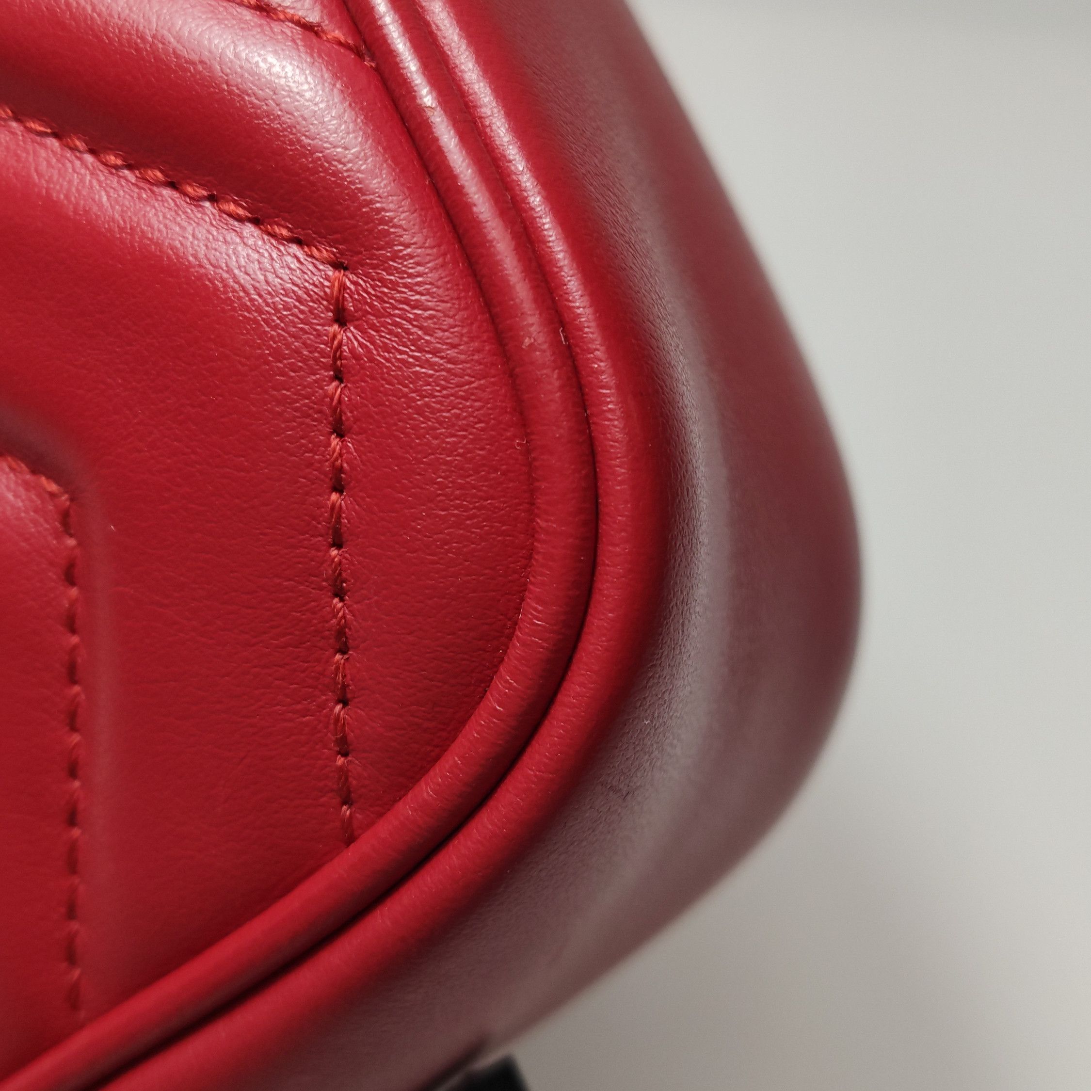 Gucci Gucci GG Marmont Red Leather Camera Bag ONE SIZE Size ONE SIZE - 15 Thumbnail