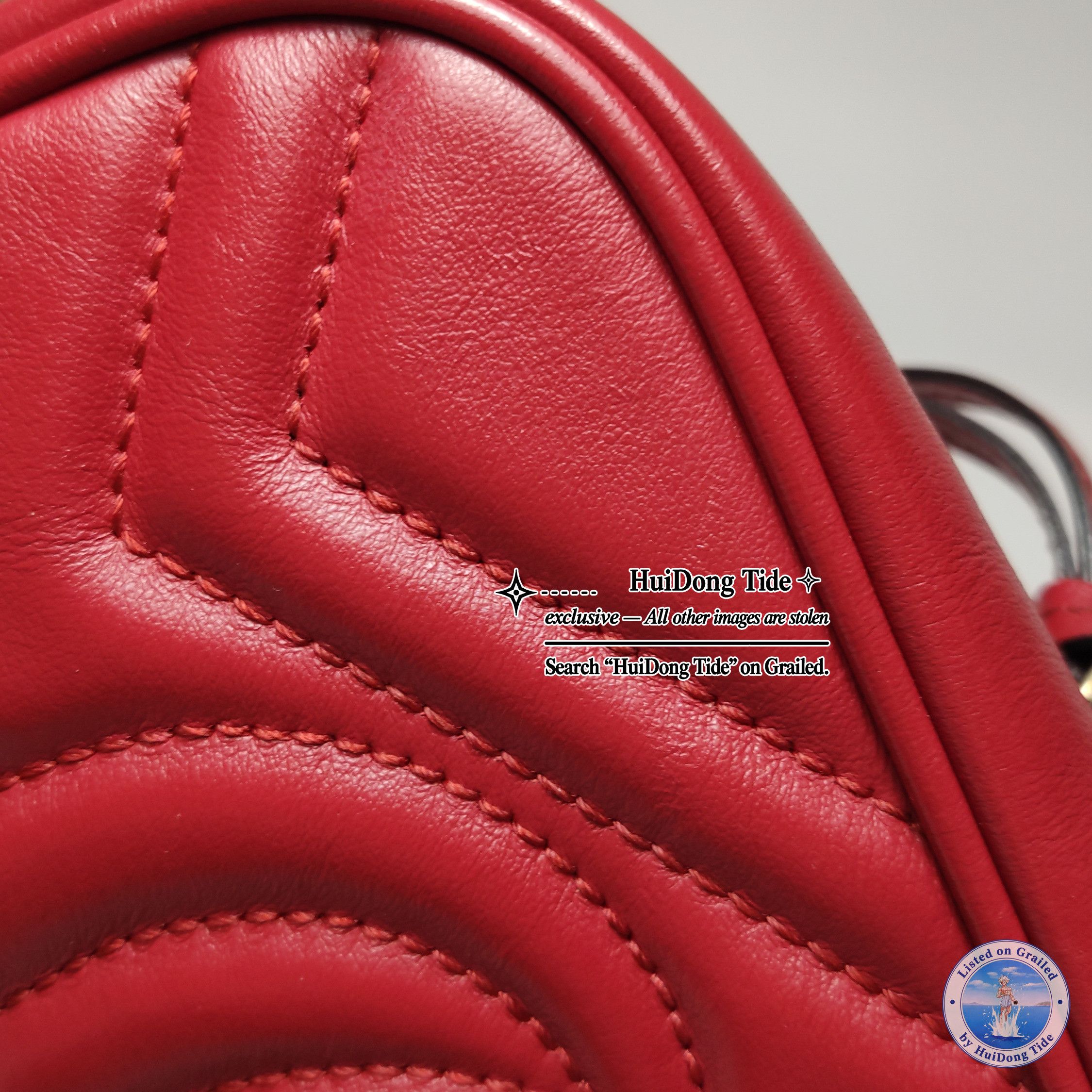Gucci Gucci GG Marmont Red Leather Camera Bag ONE SIZE Size ONE SIZE - 18 Thumbnail