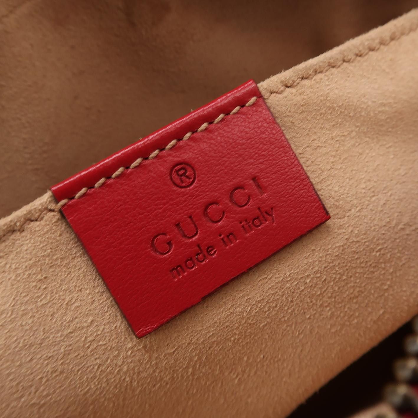 Gucci Gucci GG Marmont Red Leather Camera Bag ONE SIZE Size ONE SIZE - 8 Thumbnail