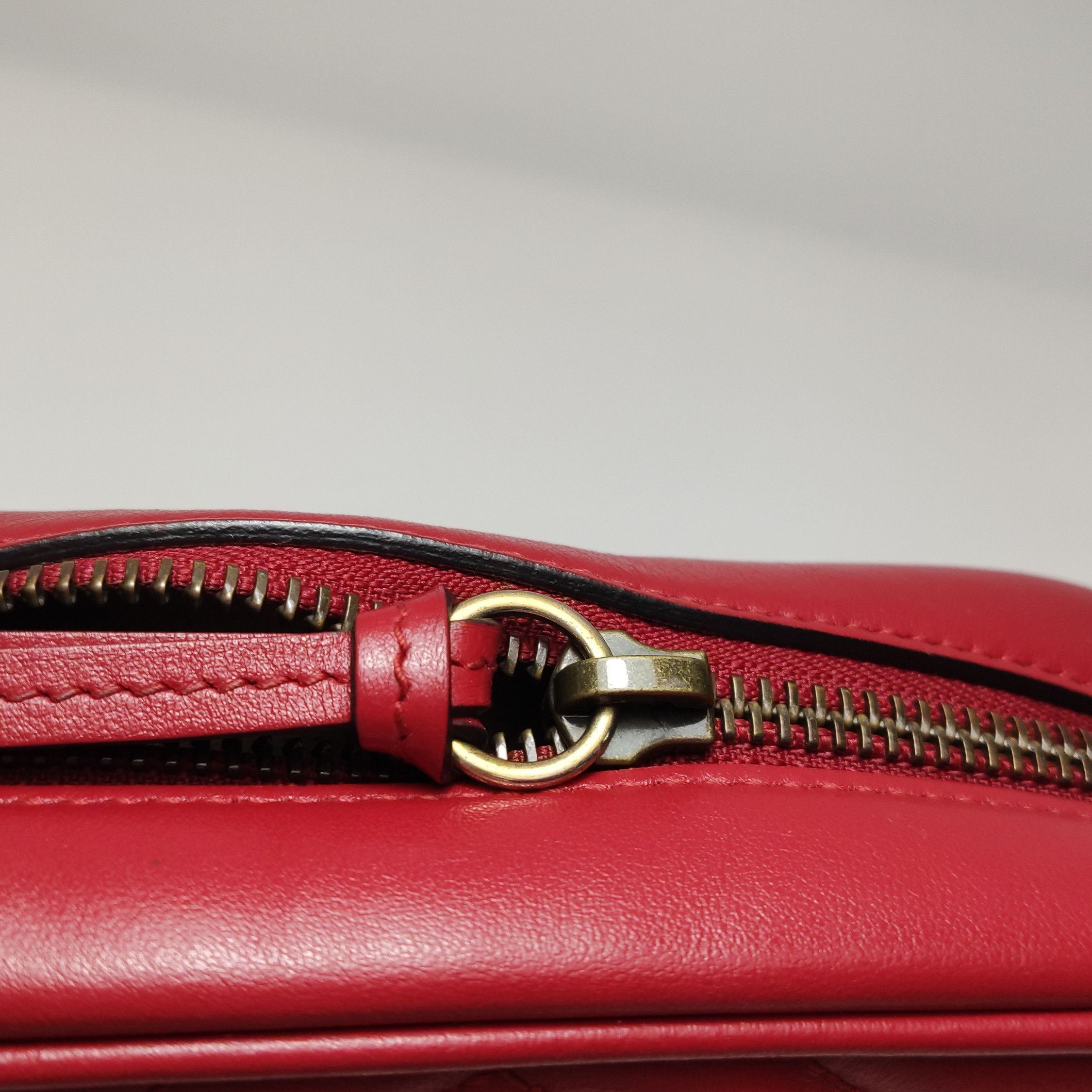 Gucci Gucci GG Marmont Red Leather Camera Bag ONE SIZE Size ONE SIZE - 11 Thumbnail
