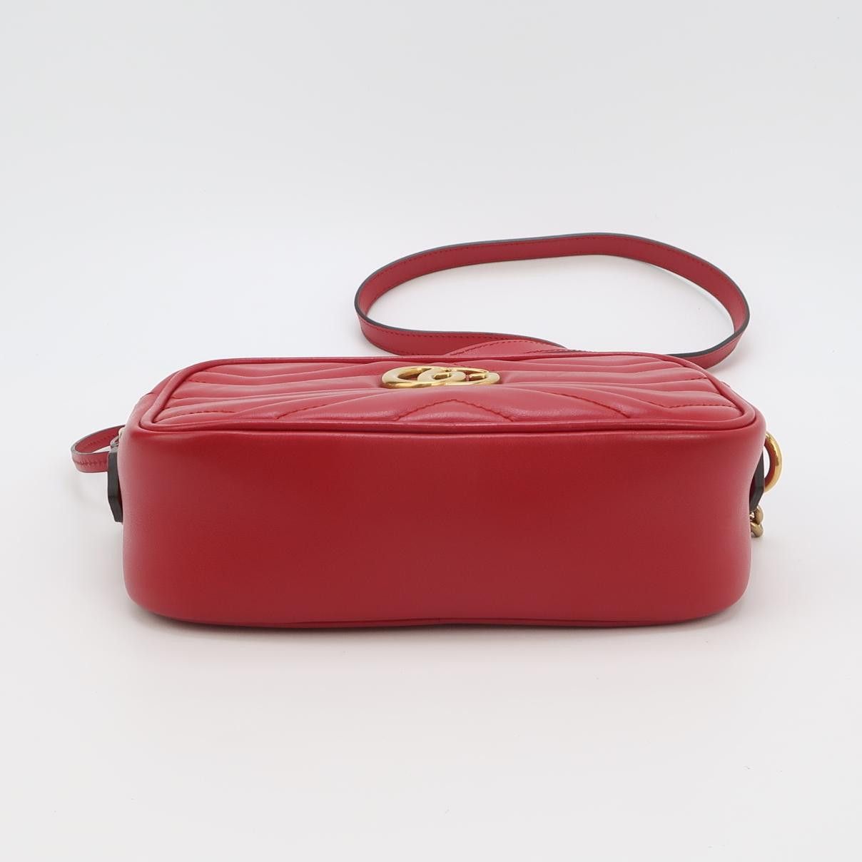 Gucci Gucci GG Marmont Red Leather Camera Bag ONE SIZE Size ONE SIZE - 6 Thumbnail