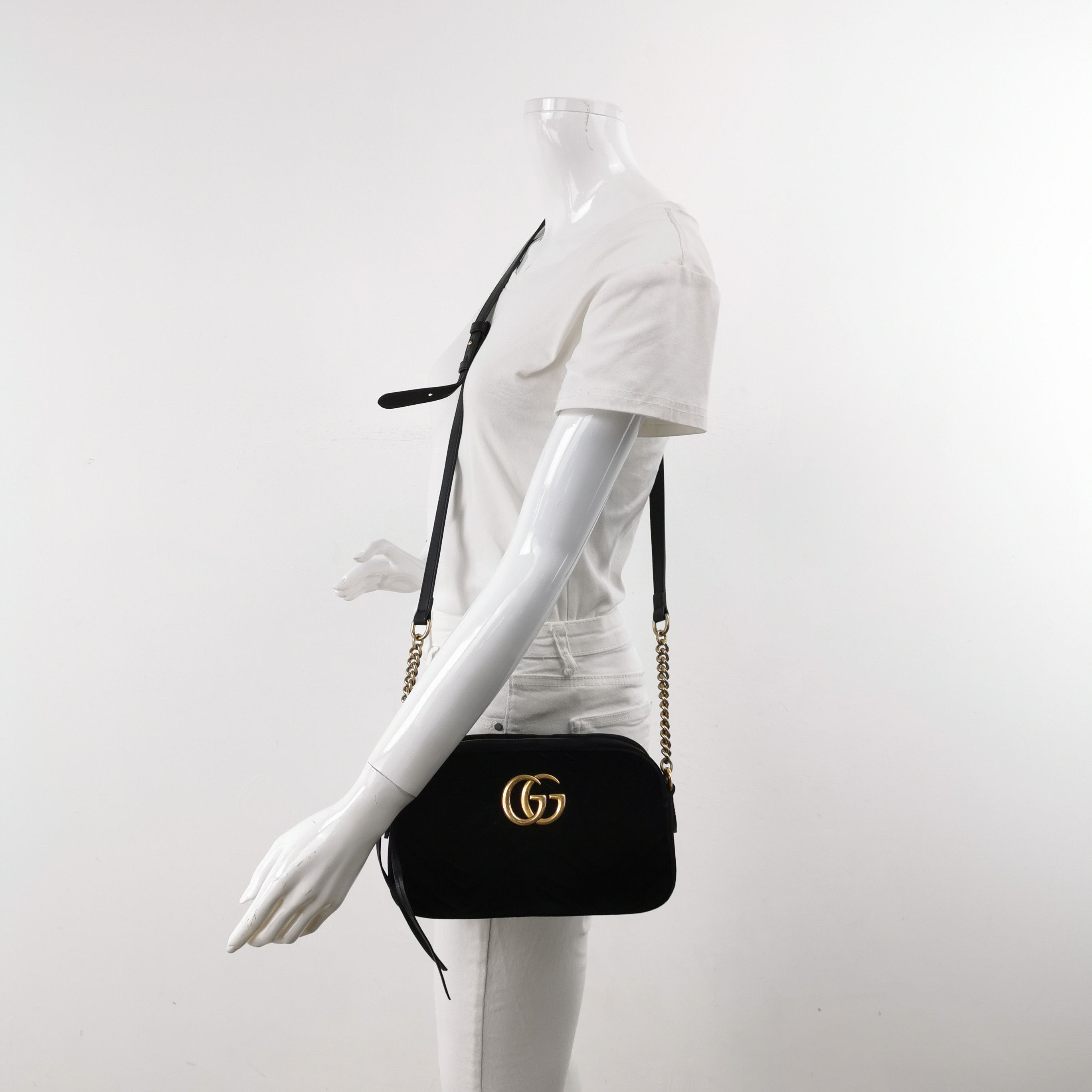Gucci Gucci GG Marmont Velvet Camera Bag Size ONE SIZE Size ONE SIZE - 2 Thumbnail