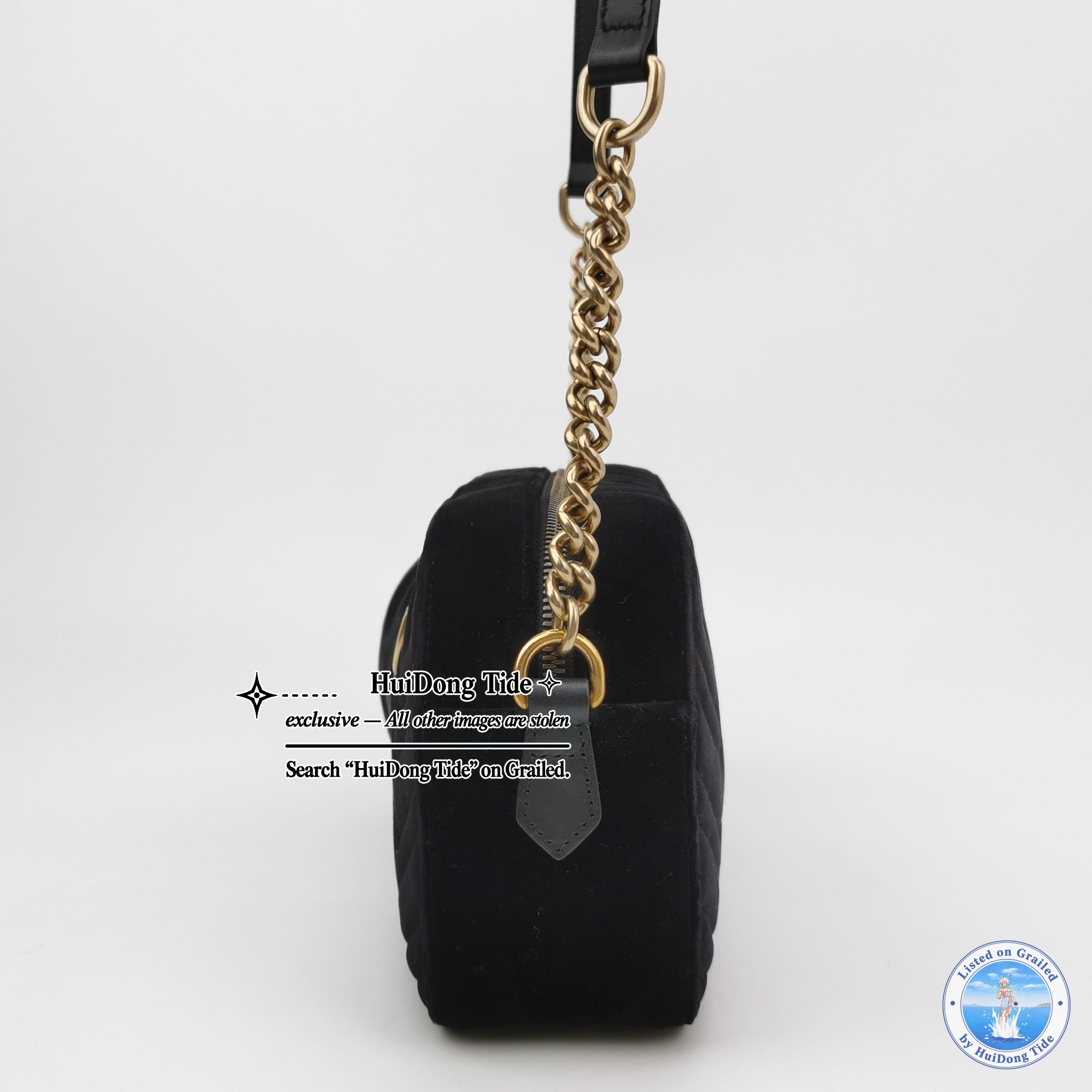 Gucci Gucci GG Marmont Velvet Camera Bag Size ONE SIZE Size ONE SIZE - 3 Thumbnail