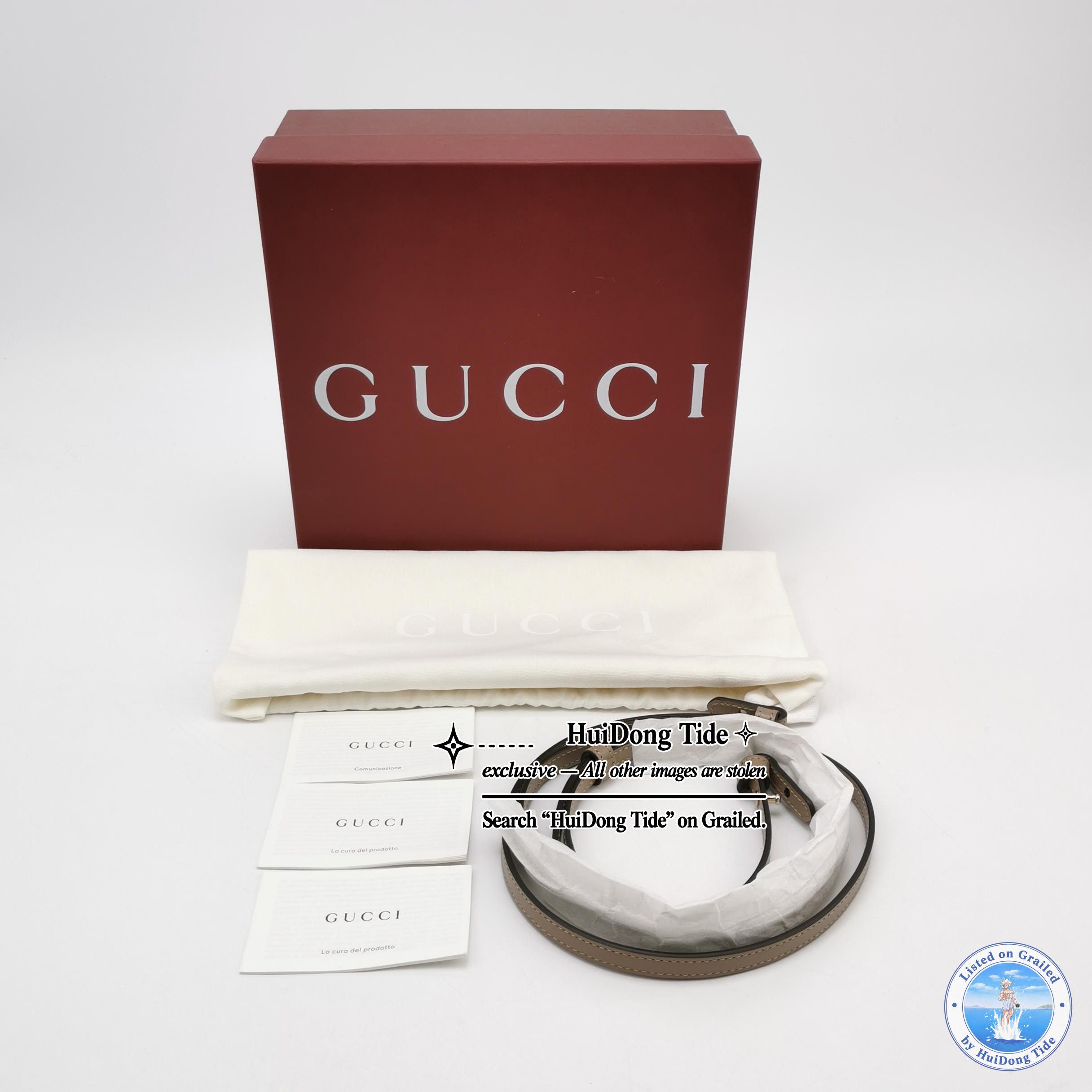 Gucci Gucci GG Emblem Mini Leather Handle Bag ONE SIZE Size ONE SIZE - 9 Thumbnail