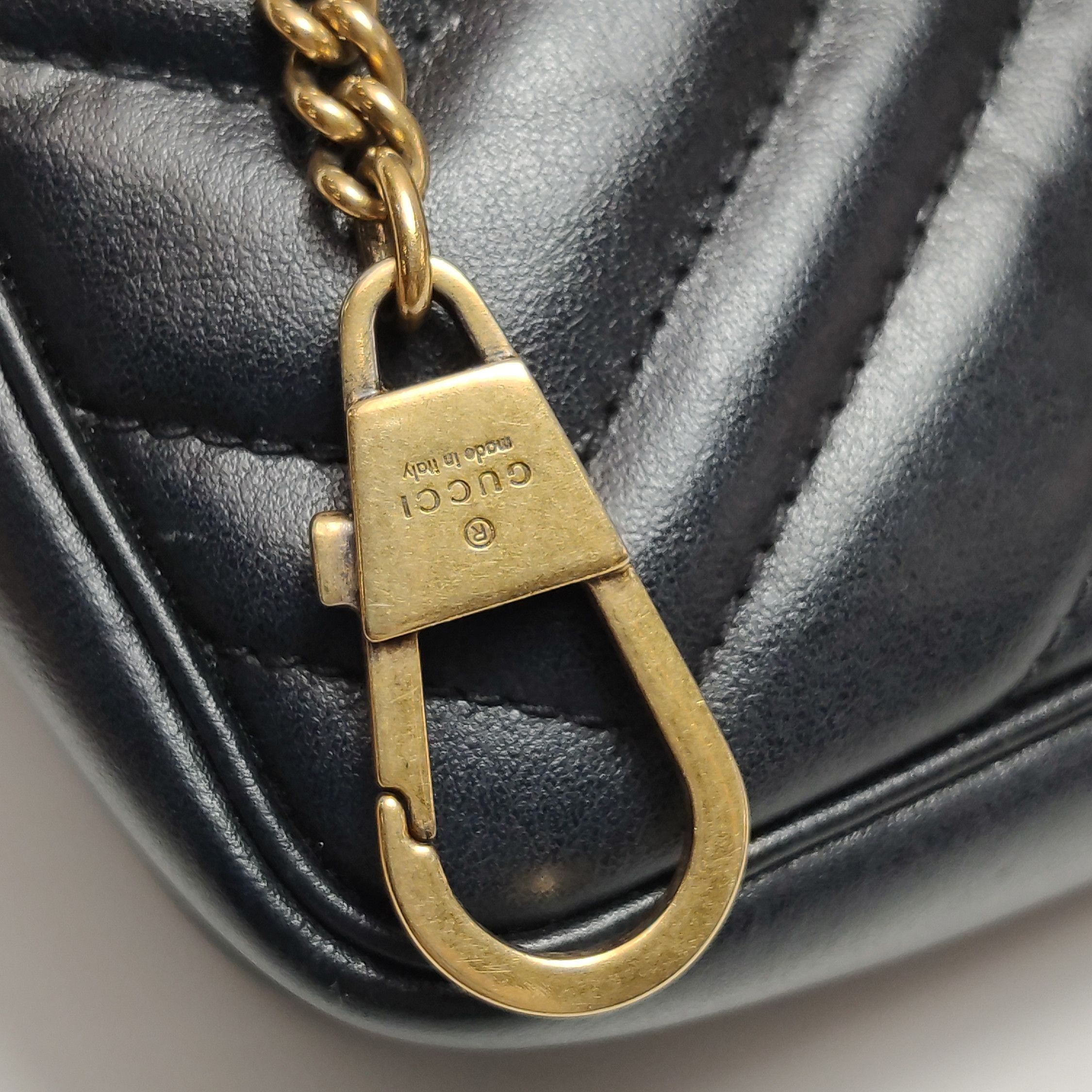 Gucci Gucci GG Marmont Super Mini Leather Crossbody Bag Size ONE SIZE - 13 Thumbnail