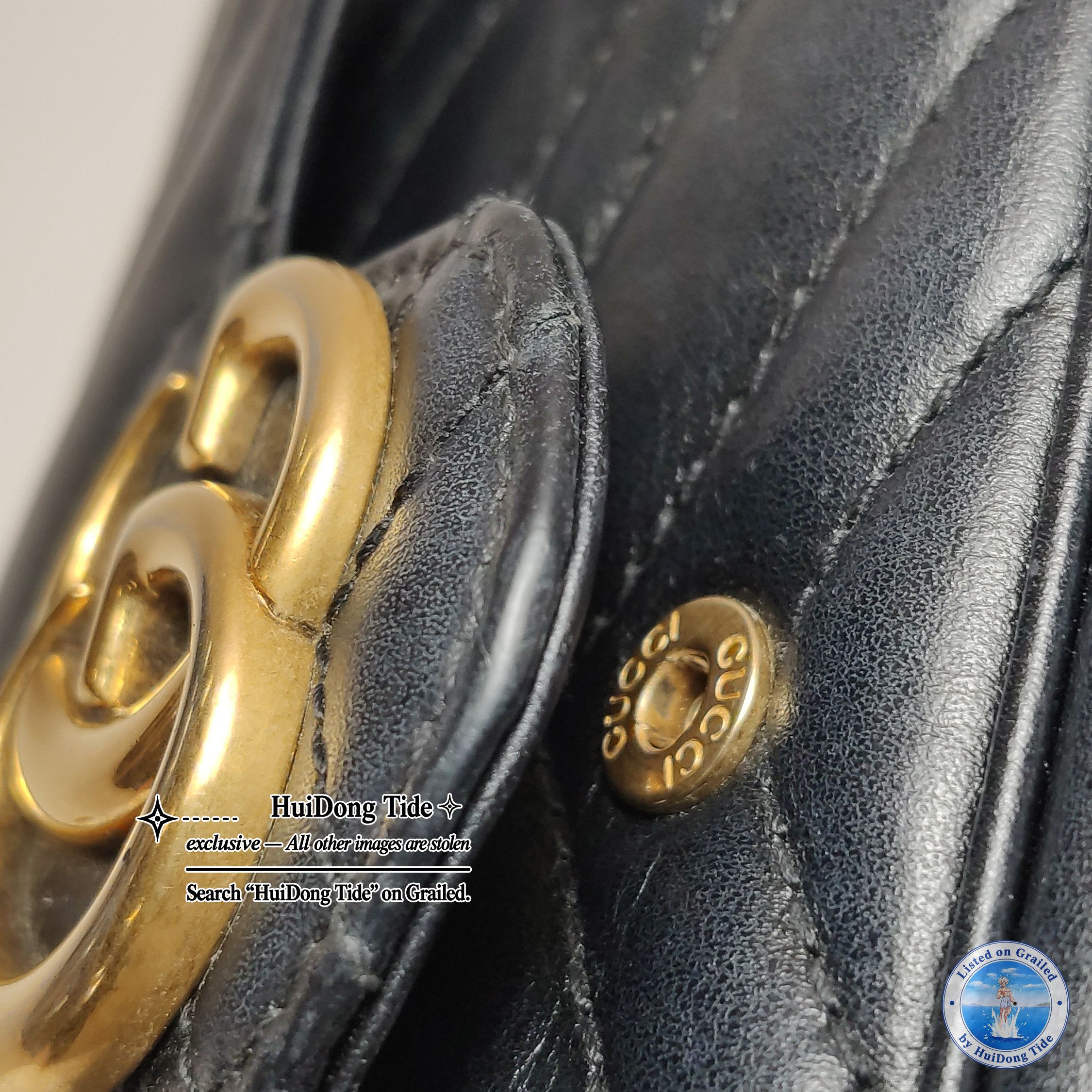Gucci Gucci GG Marmont Super Mini Leather Crossbody Bag Size ONE SIZE - 15 Thumbnail