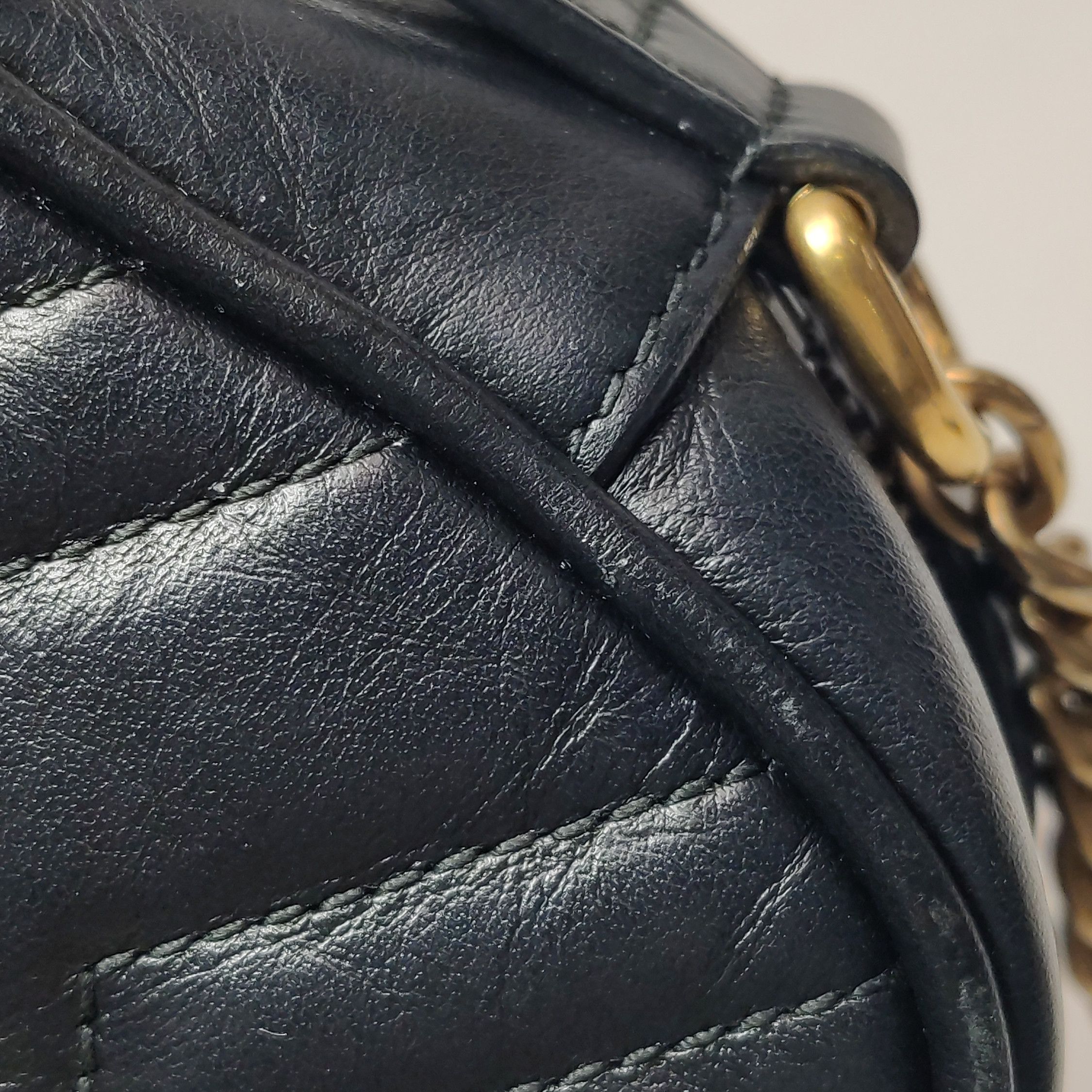 Gucci Gucci GG Marmont Black Leather Camera Bag Mini Size ONE SIZE - 19 Thumbnail